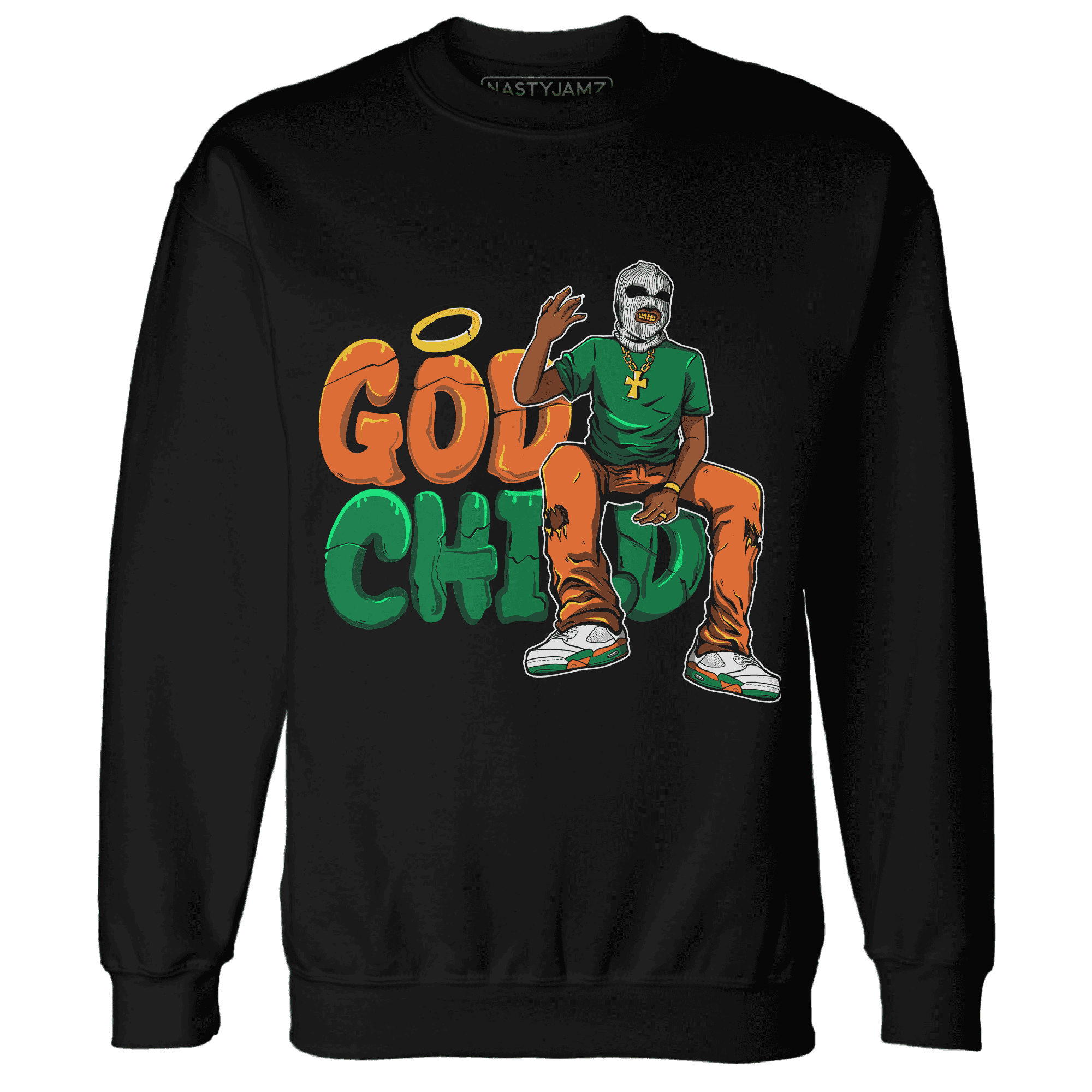 MAM Hurricanes 5s Sweatshirt Match God Child - NastyJamz