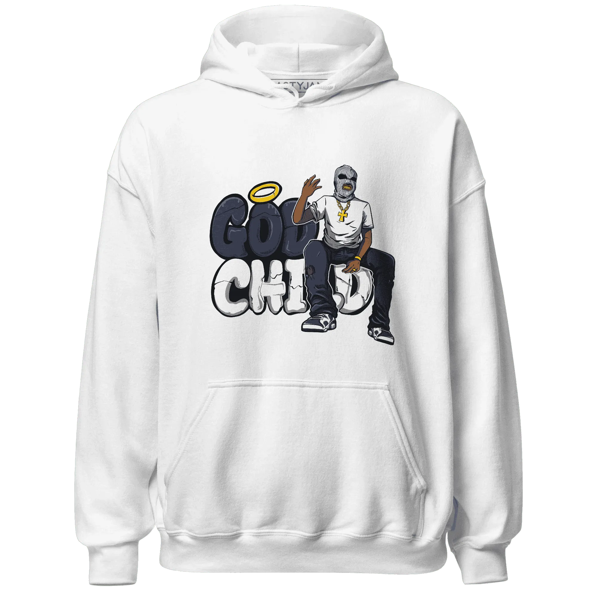 White-Navy-6s-Hoodie-Match-God-Child