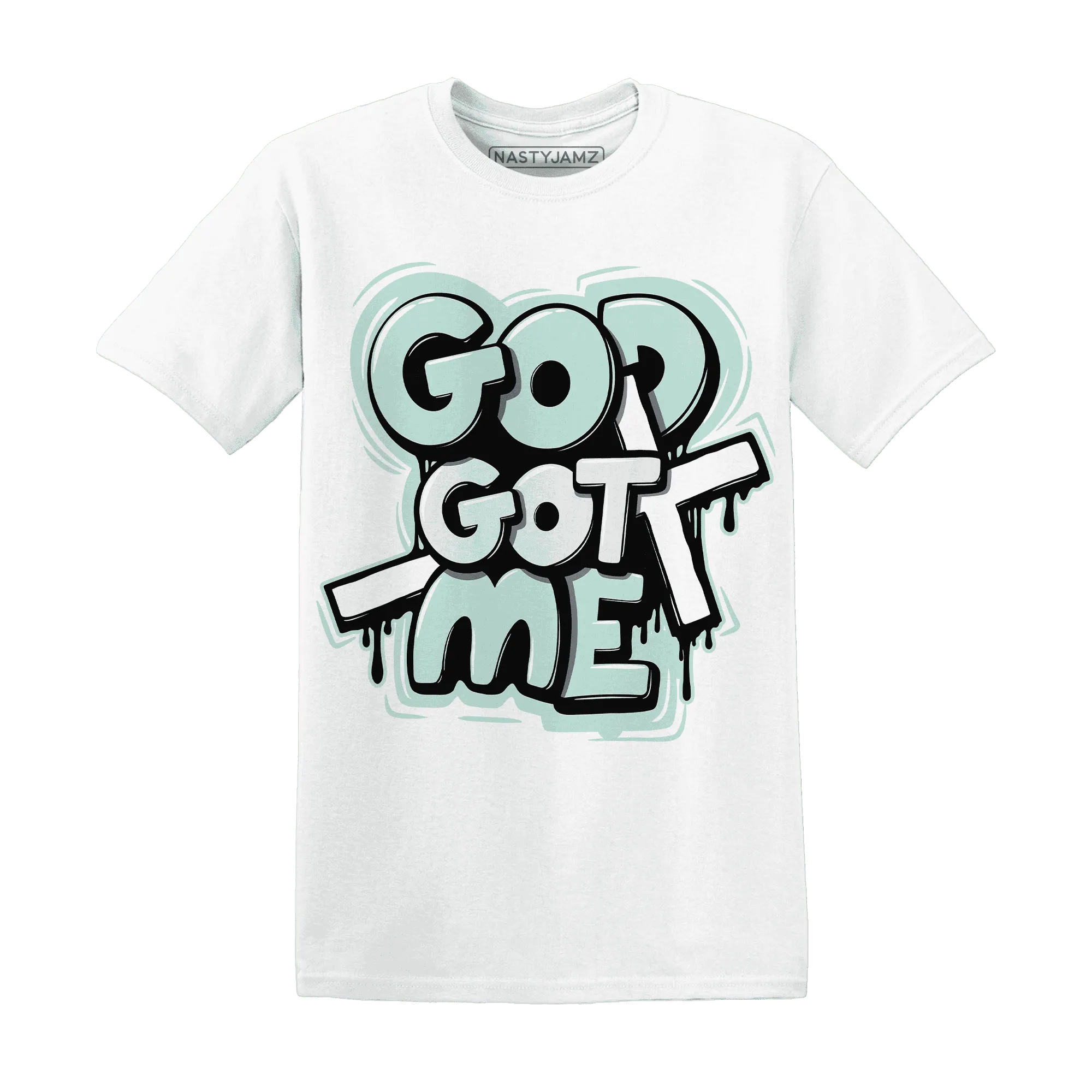 AF-1-Low-Jade-Ice-White-NastyJamz-T-Shirt-Match-God-Got-Me