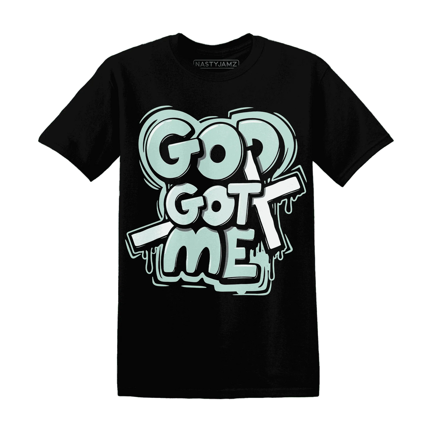 AF-1-Low-Jade-Ice-White-NastyJamz-T-Shirt-Match-God-Got-Me