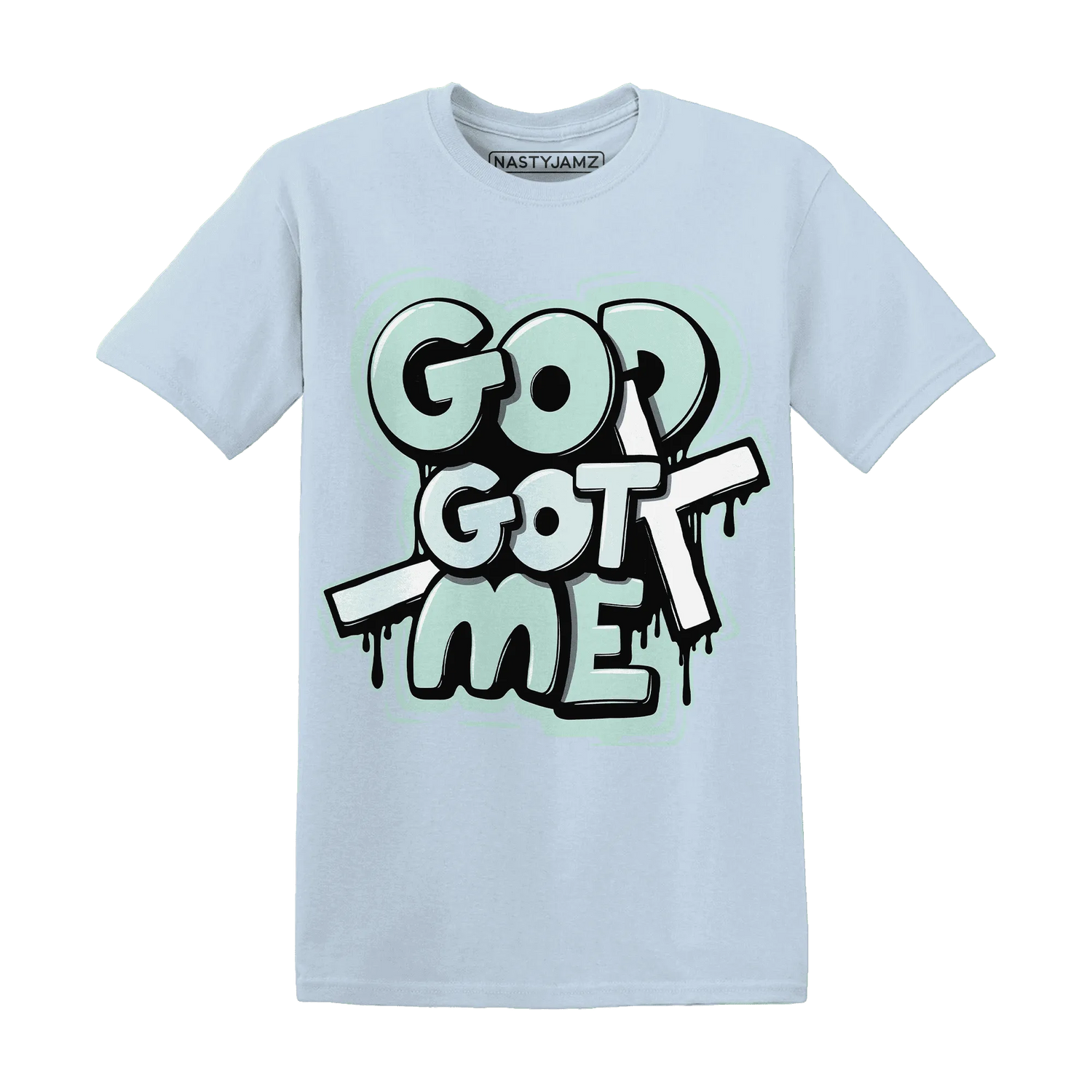 AF-1-Low-Jade-Ice-White-NastyJamz-T-Shirt-Match-God-Got-Me