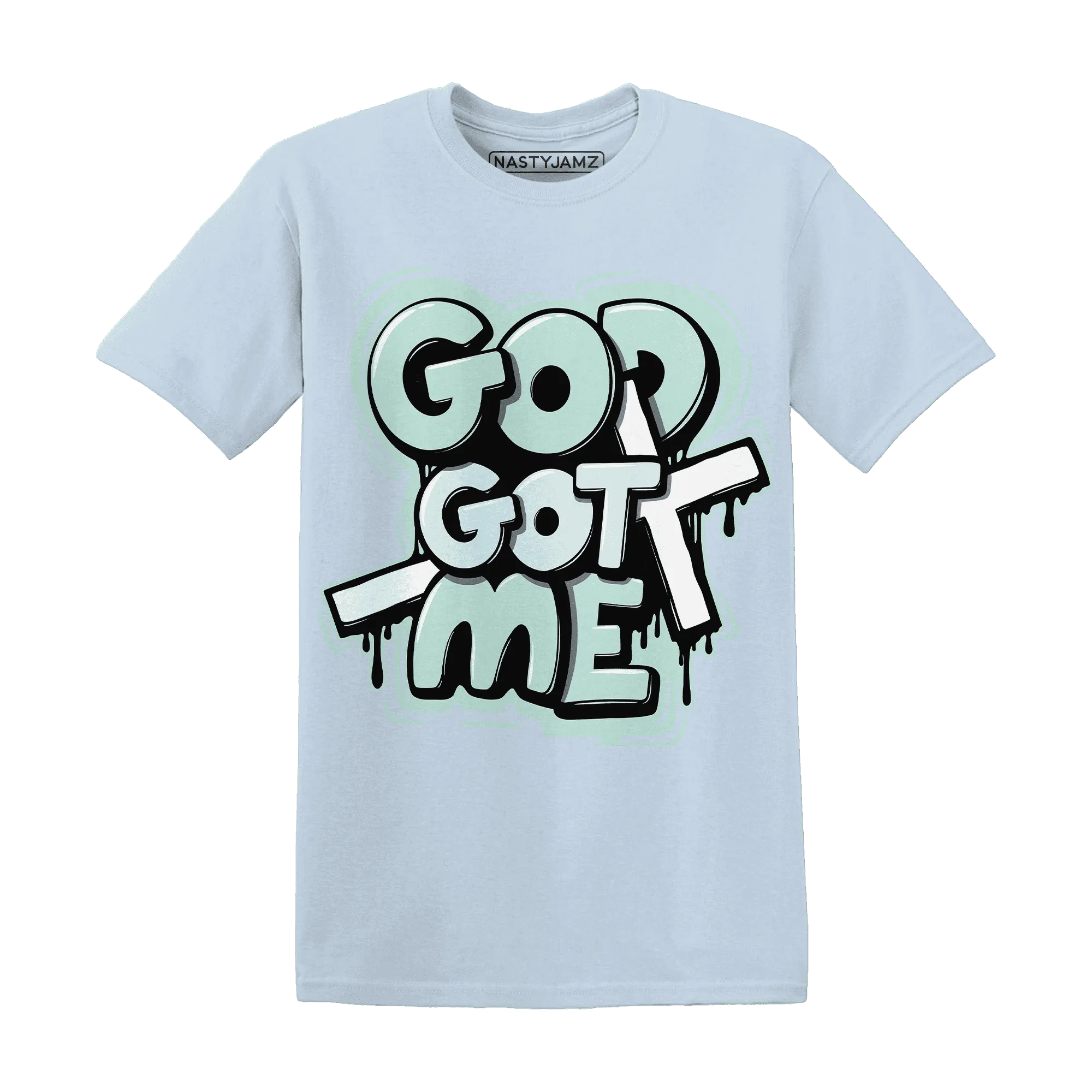 AF-1-Low-Jade-Ice-White-NastyJamz-T-Shirt-Match-God-Got-Me