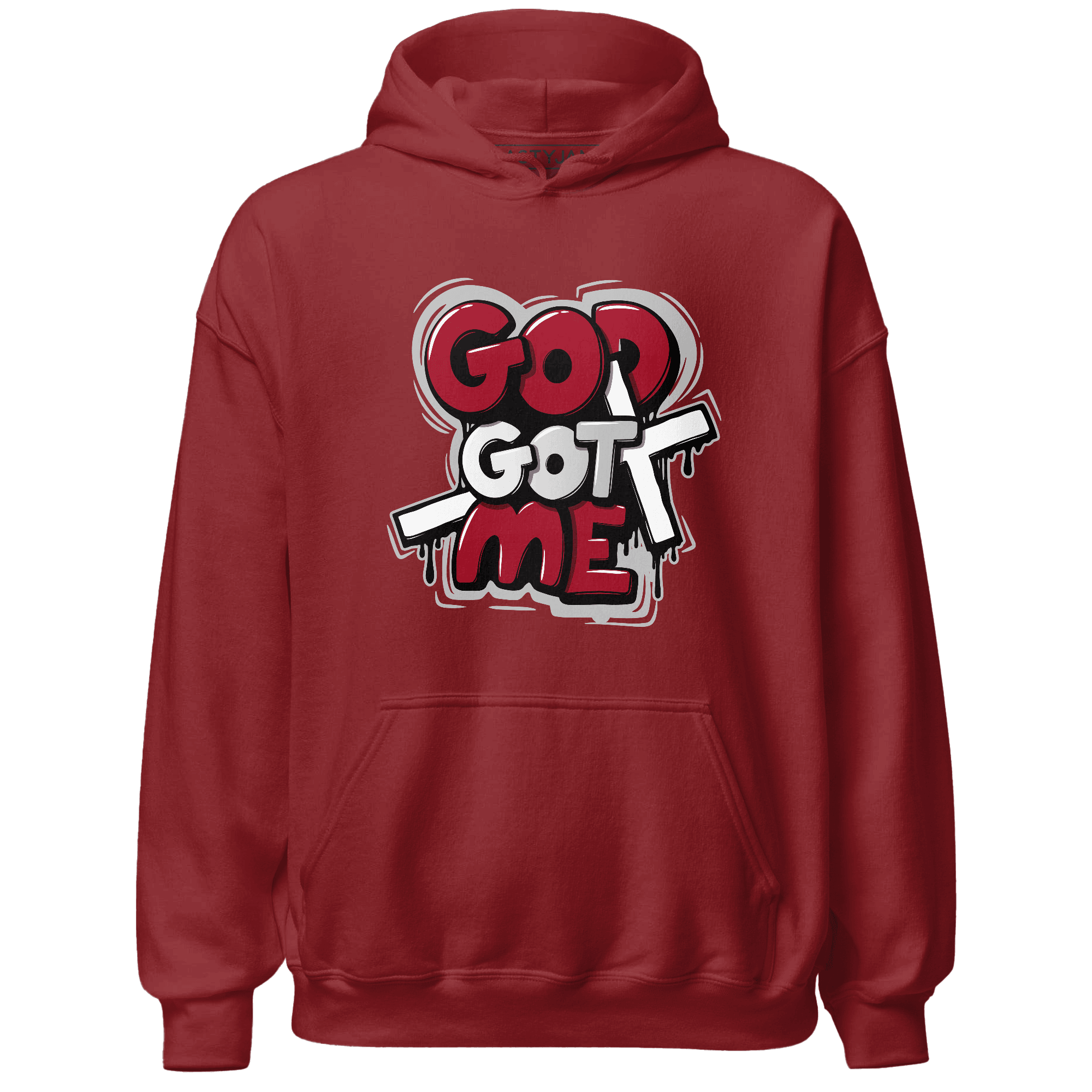 Retro Red Taxi 12s Hoodie Match God Got Me - NastyJamz