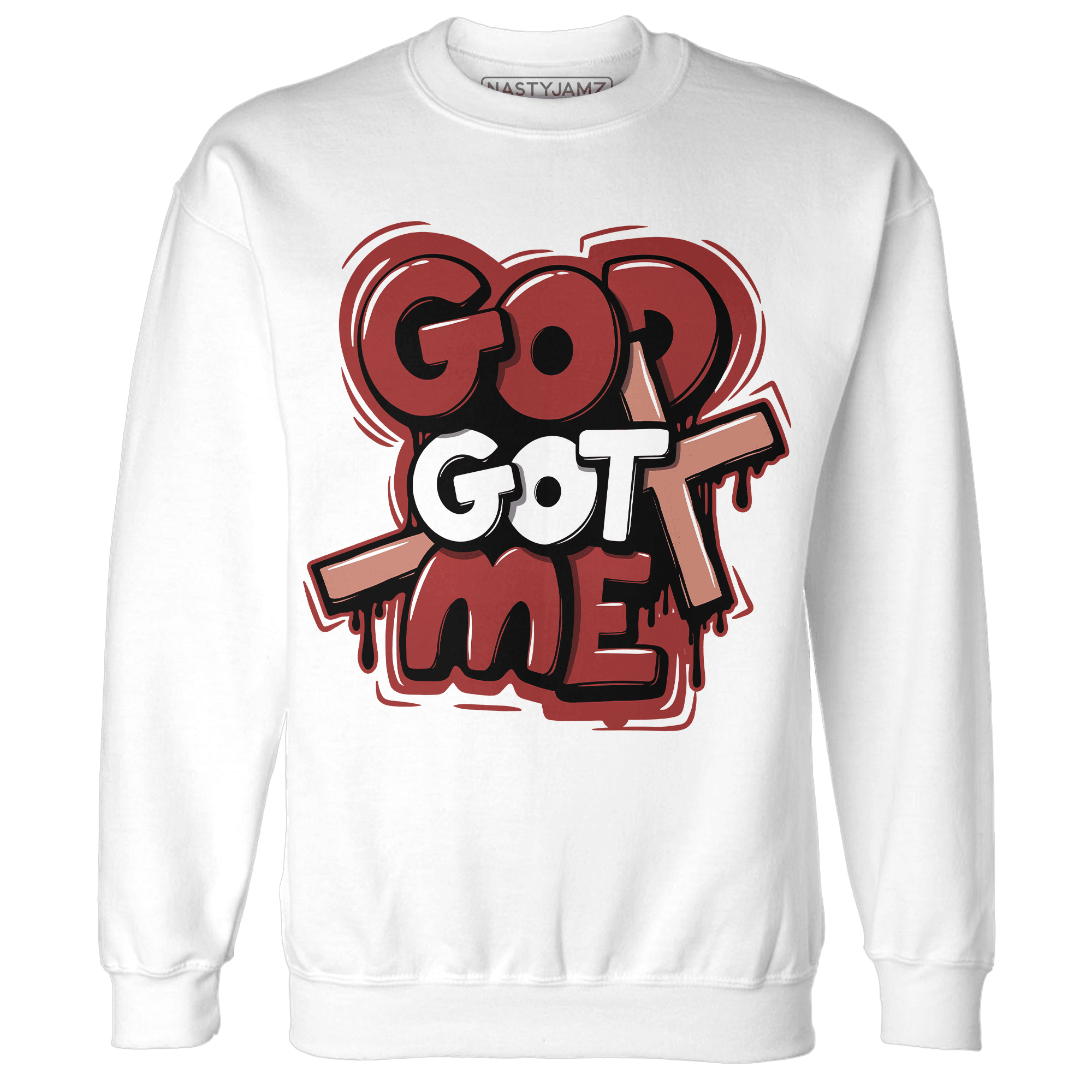 Dune Red 13s Sweatshirt Match God Got Me - NastyJamz