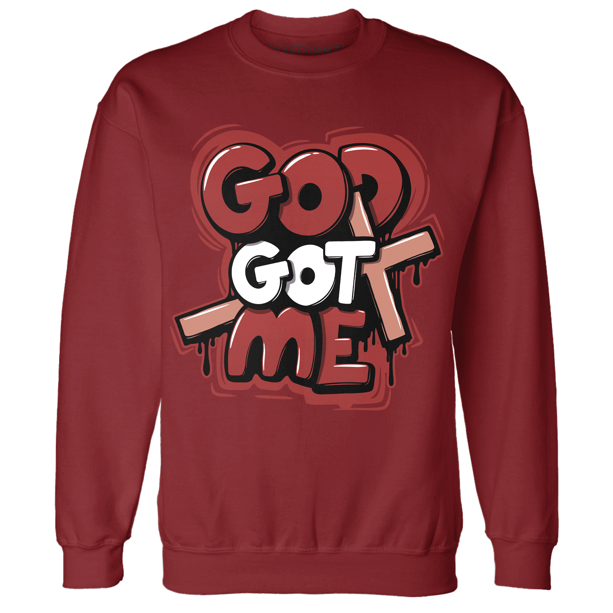 Dune Red 13s Sweatshirt Match God Got Me - NastyJamz