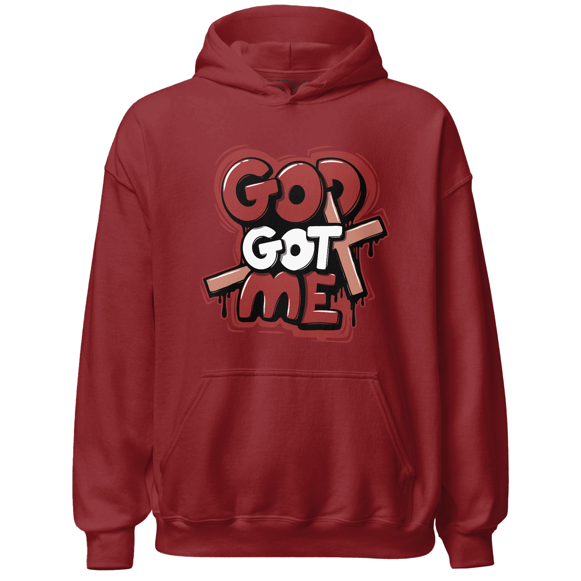 Dune Red 13s Hoodie Match God Got Me - NastyJamz