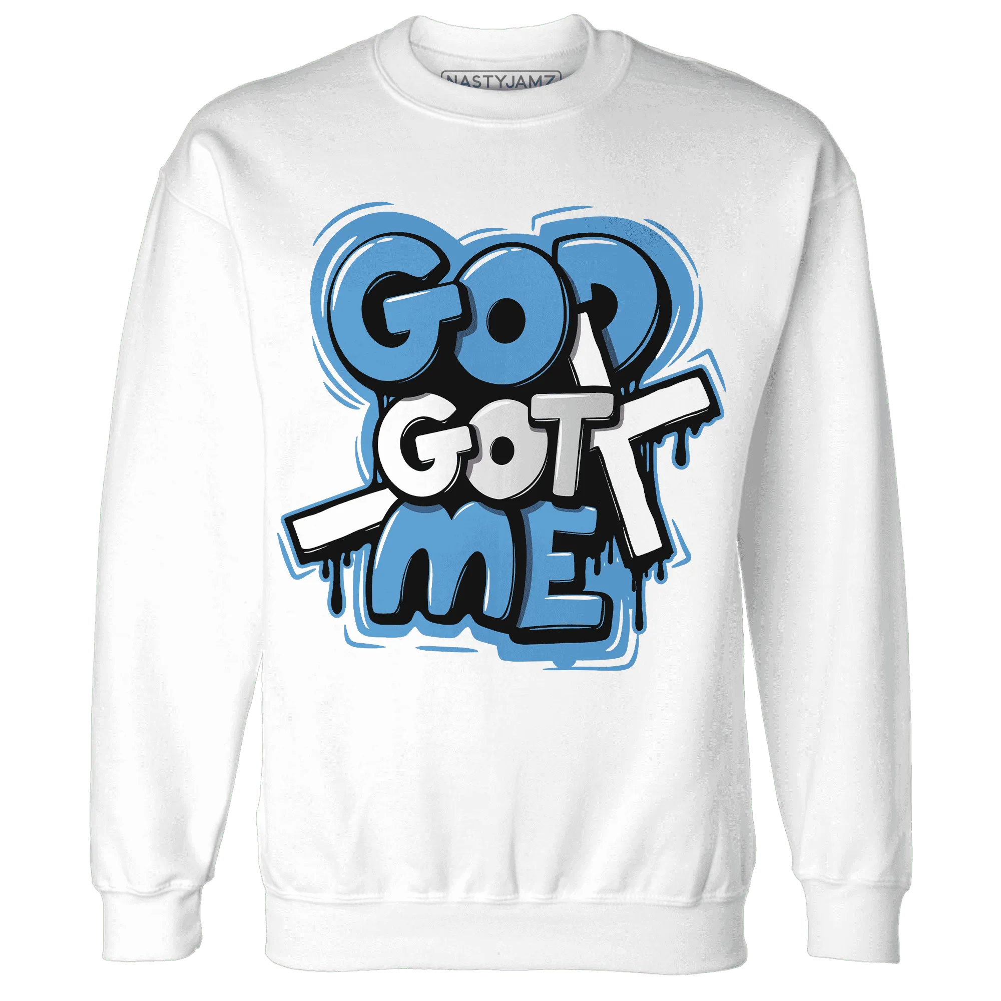 Carolina-Blue-Univercitii-17s-NastyJamz-Sweatshirt-Match-God-Got-Me