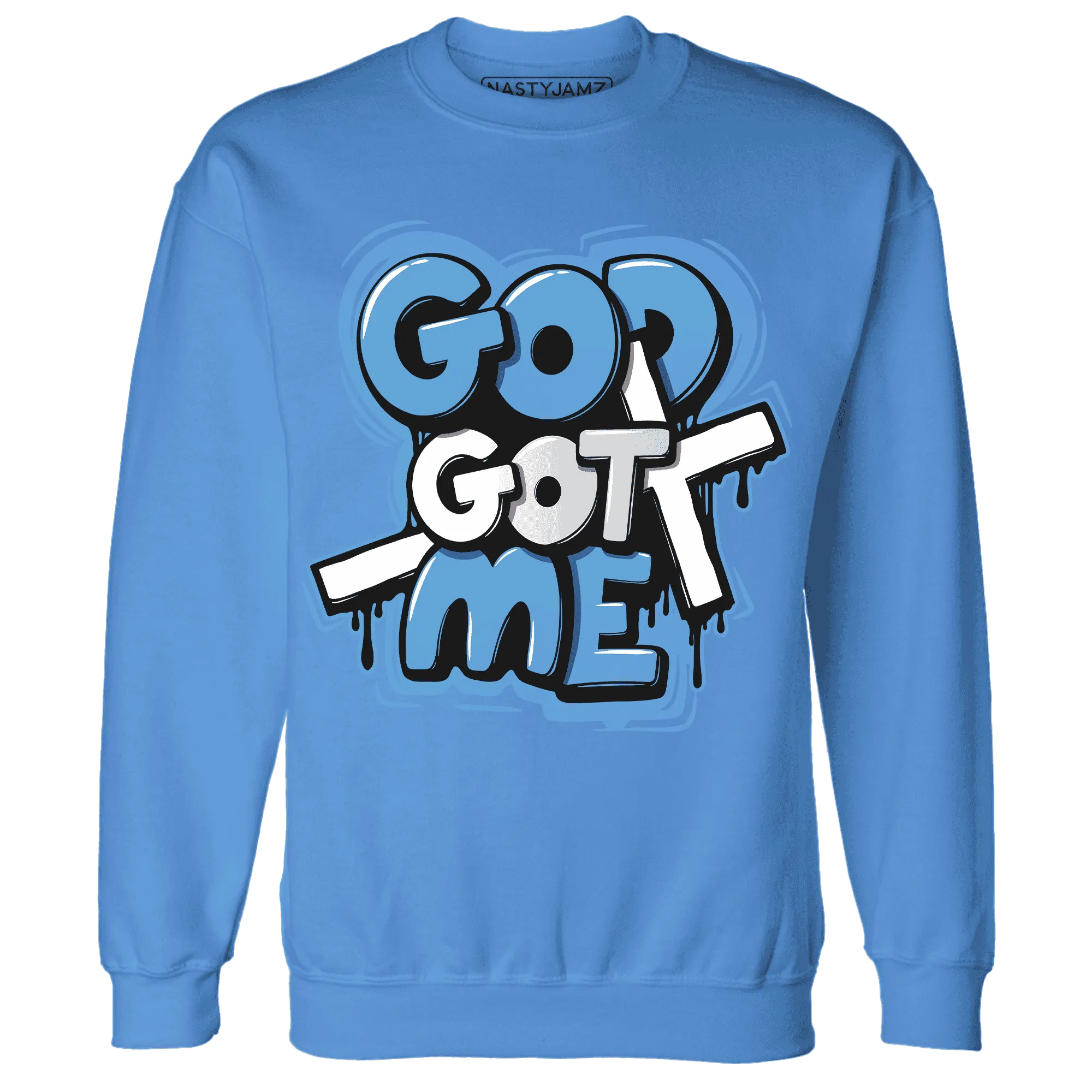 Carolina-Blue-Univercitii-17s-NastyJamz-Sweatshirt-Match-God-Got-Me