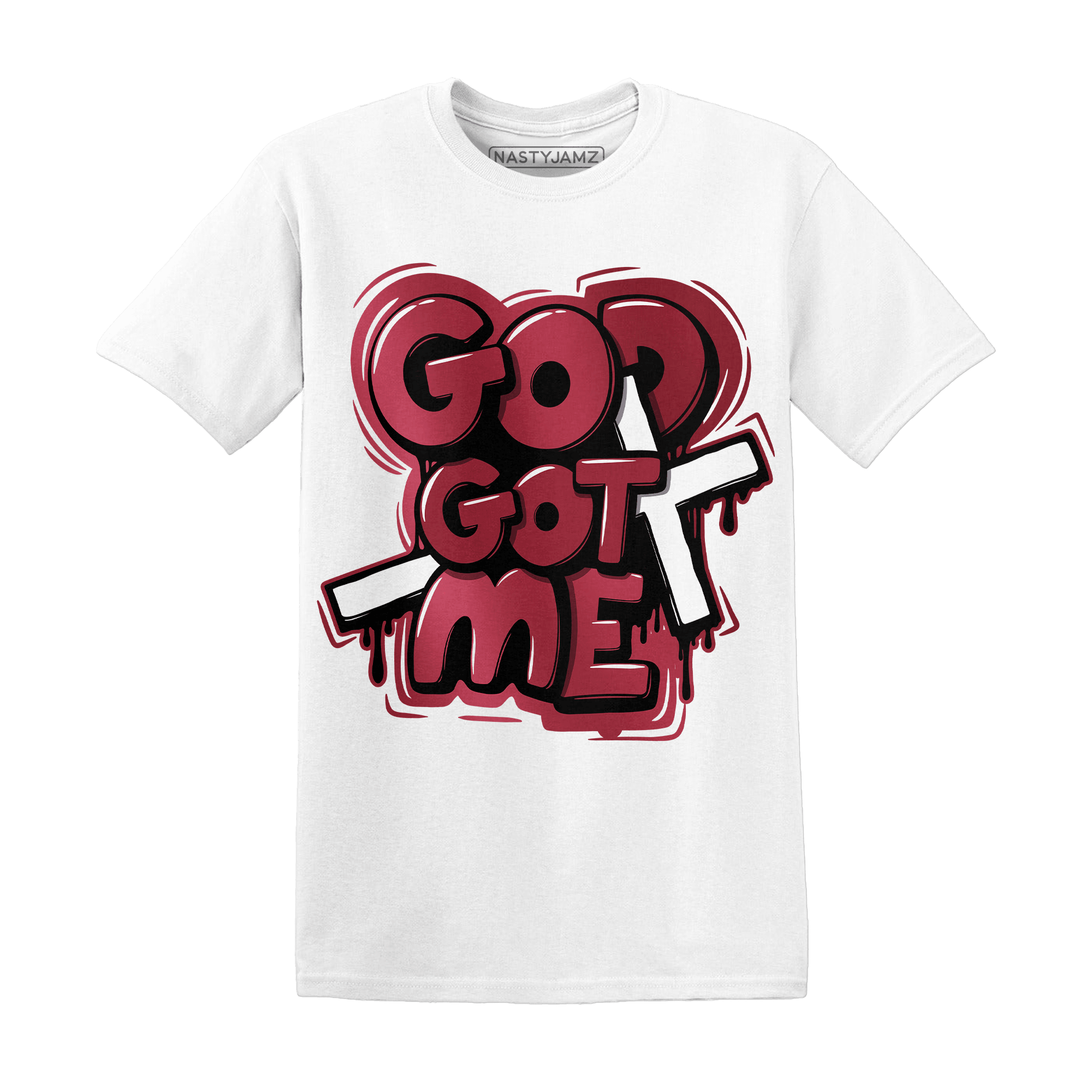 High 85 Metallic Burgundy 1s T Shirt Match God Got Me - NastyJamz