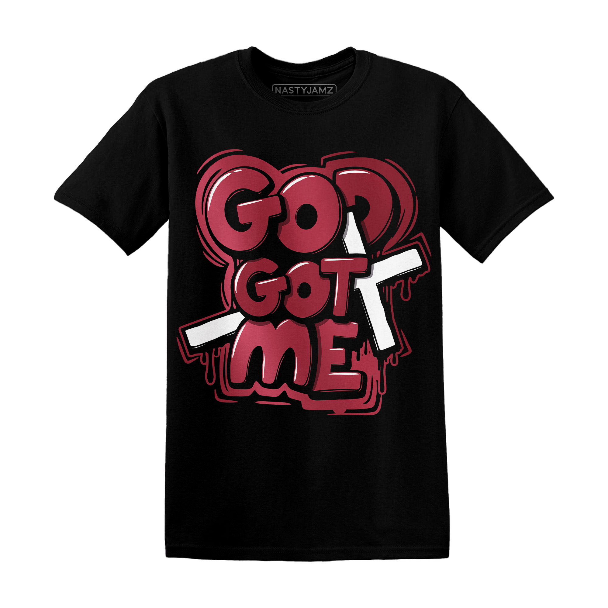 High 85 Metallic Burgundy 1s T Shirt Match God Got Me - NastyJamz