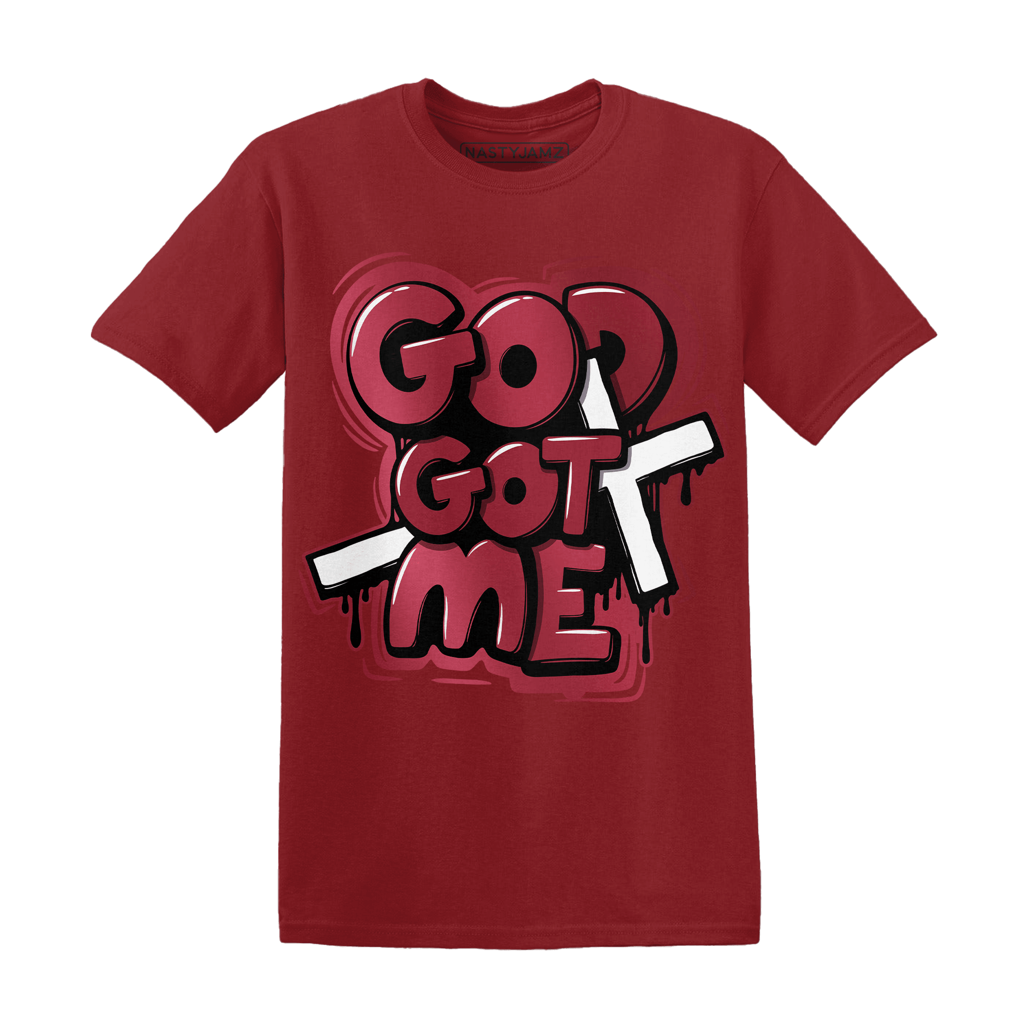 High 85 Metallic Burgundy 1s T Shirt Match God Got Me - NastyJamz