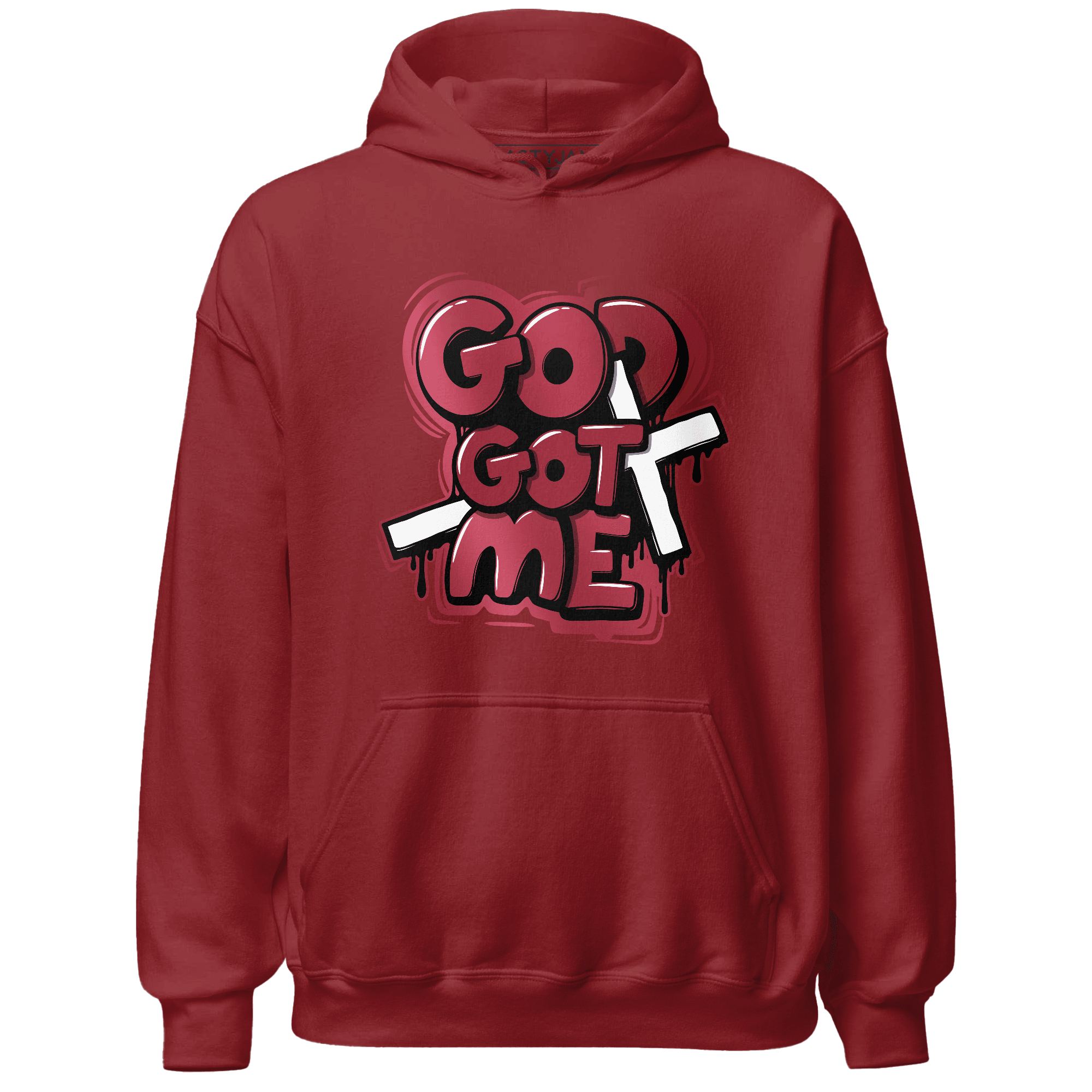High 85 Metallic Burgundy 1s Hoodie Match God Got Me - NastyJamz
