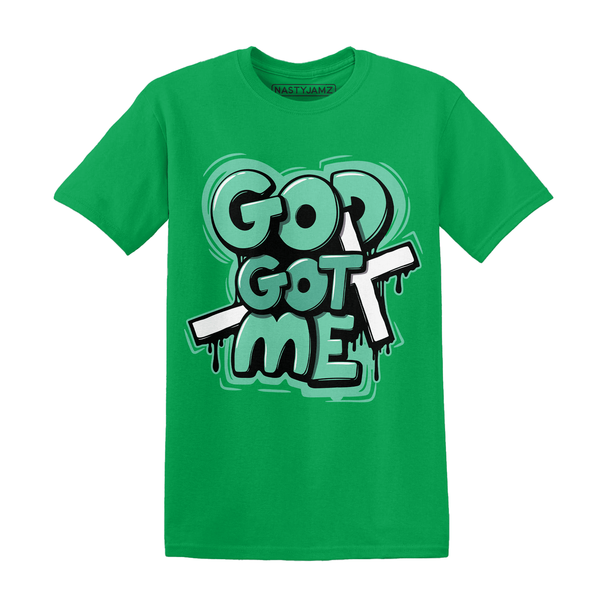 High OG Green Glow 1s T Shirt Match God Got Me - NastyJamz