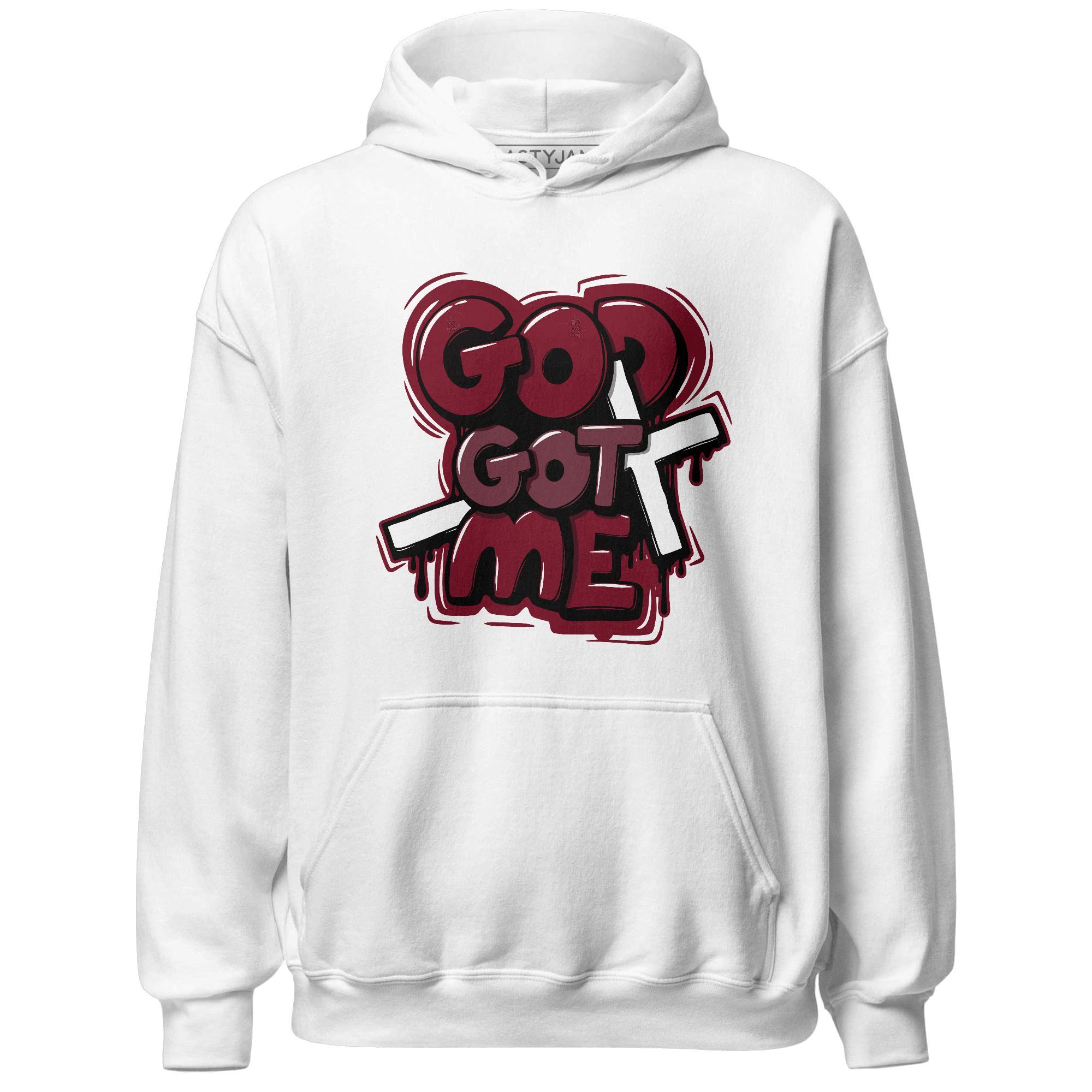 High White Team Red 1s Hoodie Match God Got Me - NastyJamz