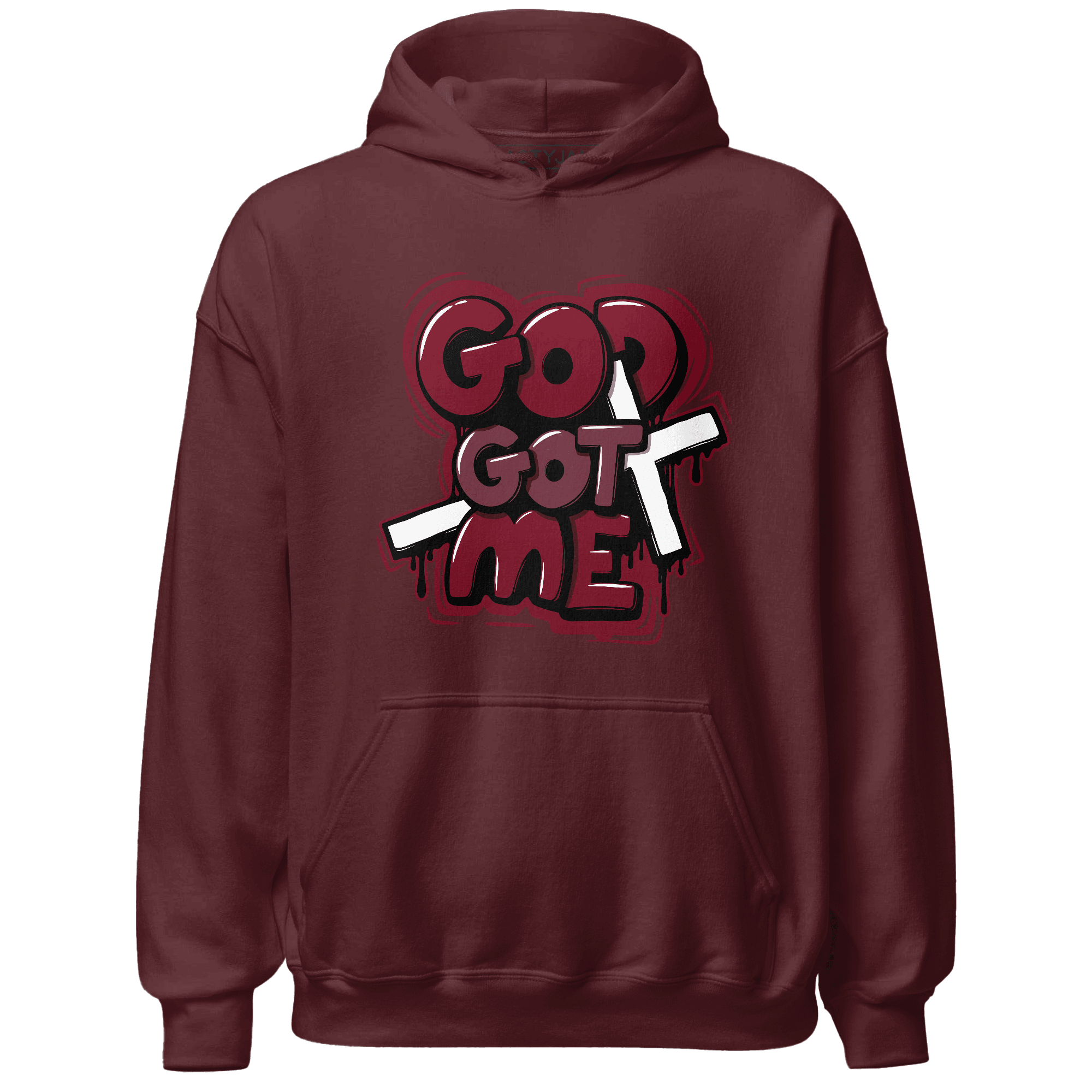 High White Team Red 1s Hoodie Match God Got Me - NastyJamz