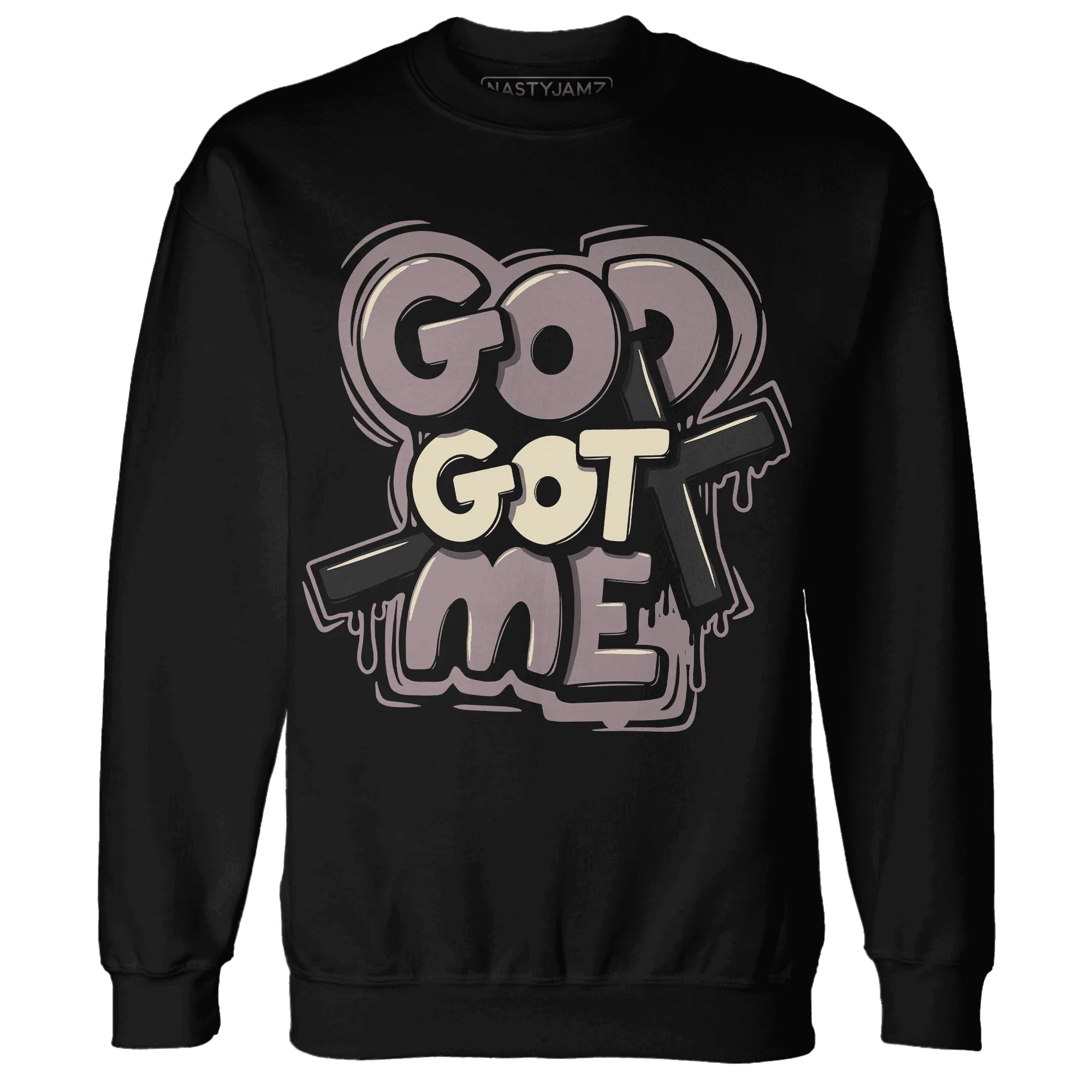 Black-Violet-Ore-3s-NastyJamz-Sweatshirt-Match-God-Got-Me