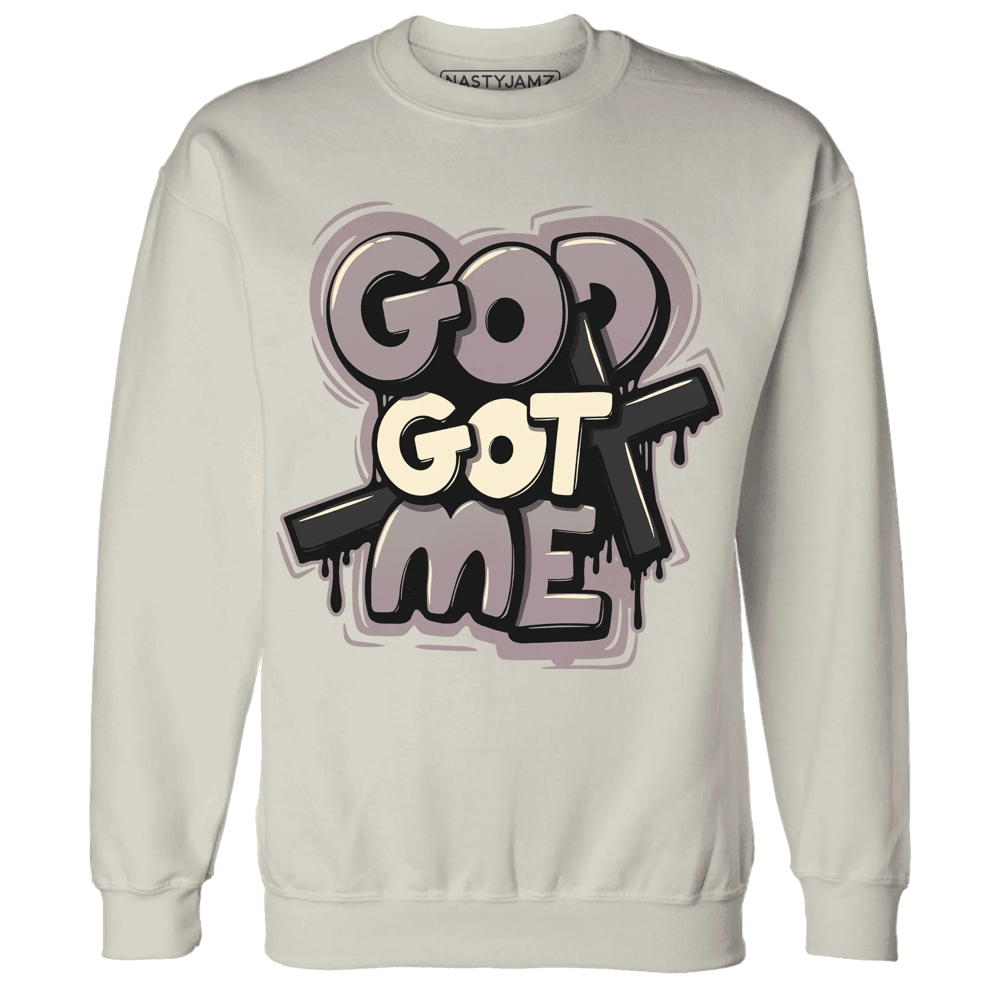 Black-Violet-Ore-3s-NastyJamz-Sweatshirt-Match-God-Got-Me