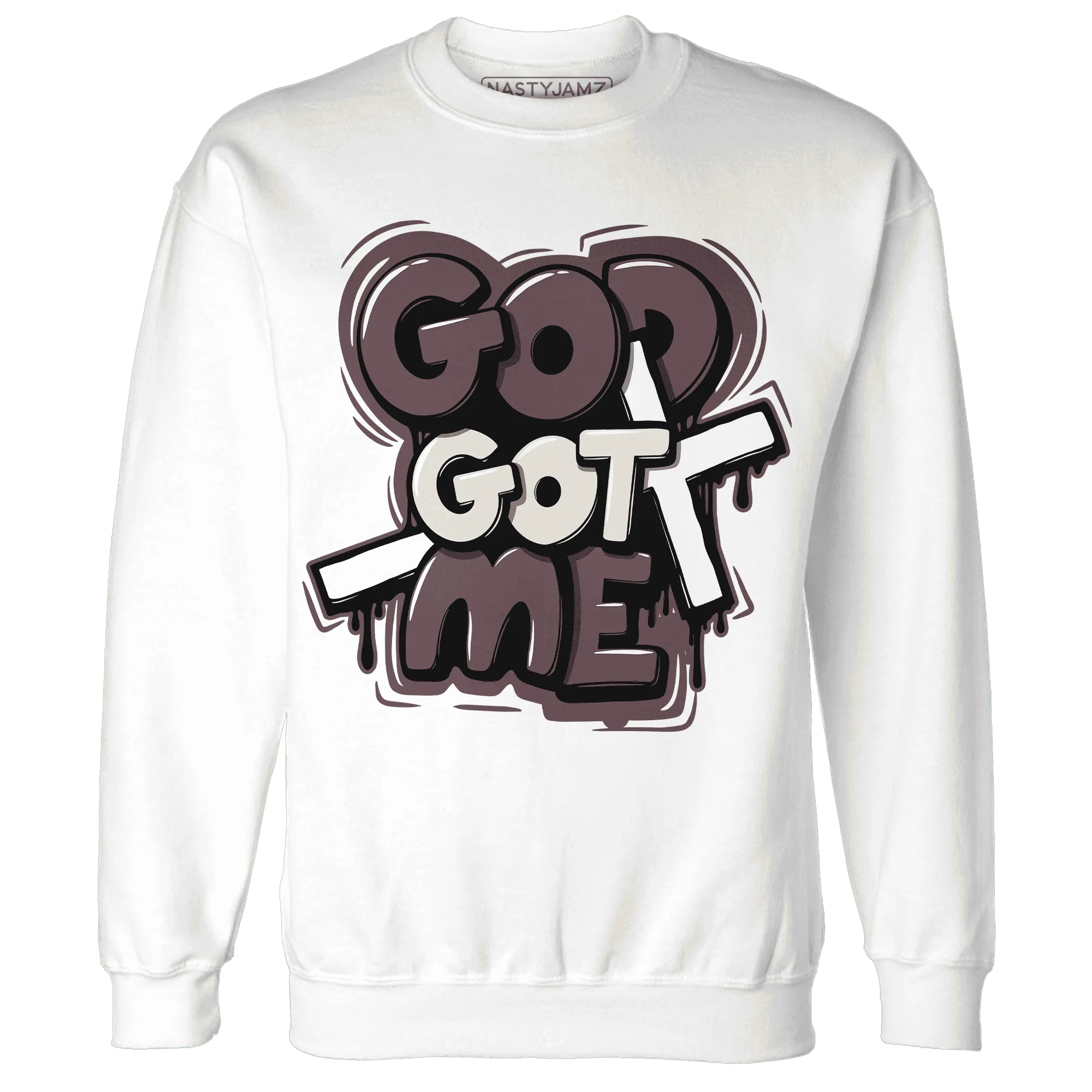 Burgundy-Crush-3s-NastyJamz-Sweatshirt-Match-God-Got-Me
