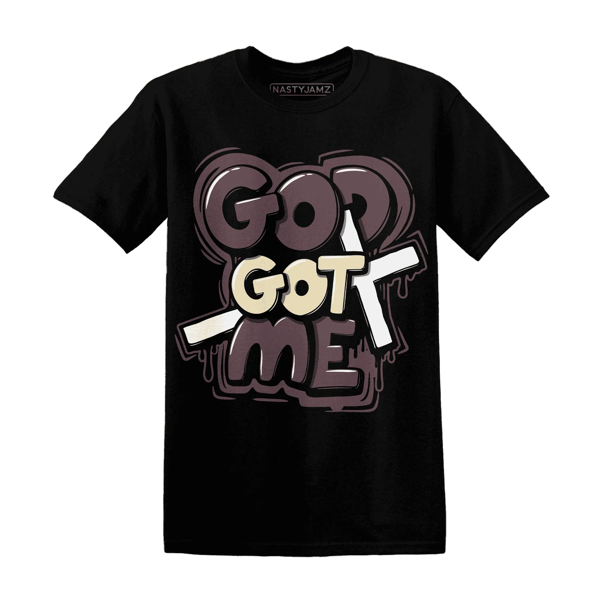 Burgundy-Crush-3s-NastyJamz-T-Shirt-Match-God-Got-Me
