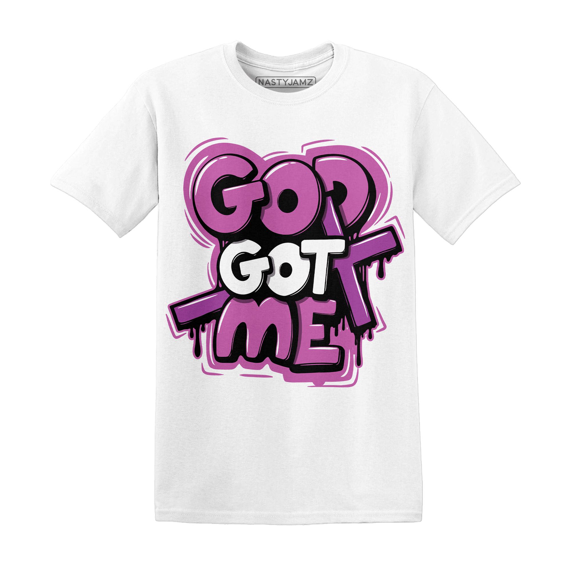 GS Hyper Violet 4s T Shirt God Got Me - NastyJamz