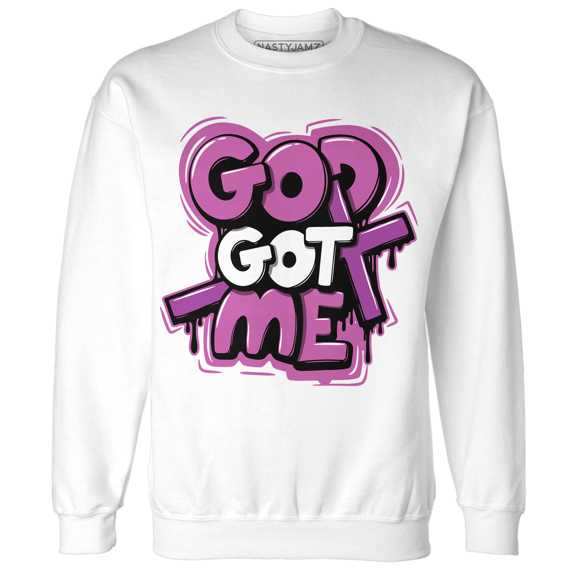 GS Hyper Violet 4s Sweatshirt Match God Got Me - NastyJamz