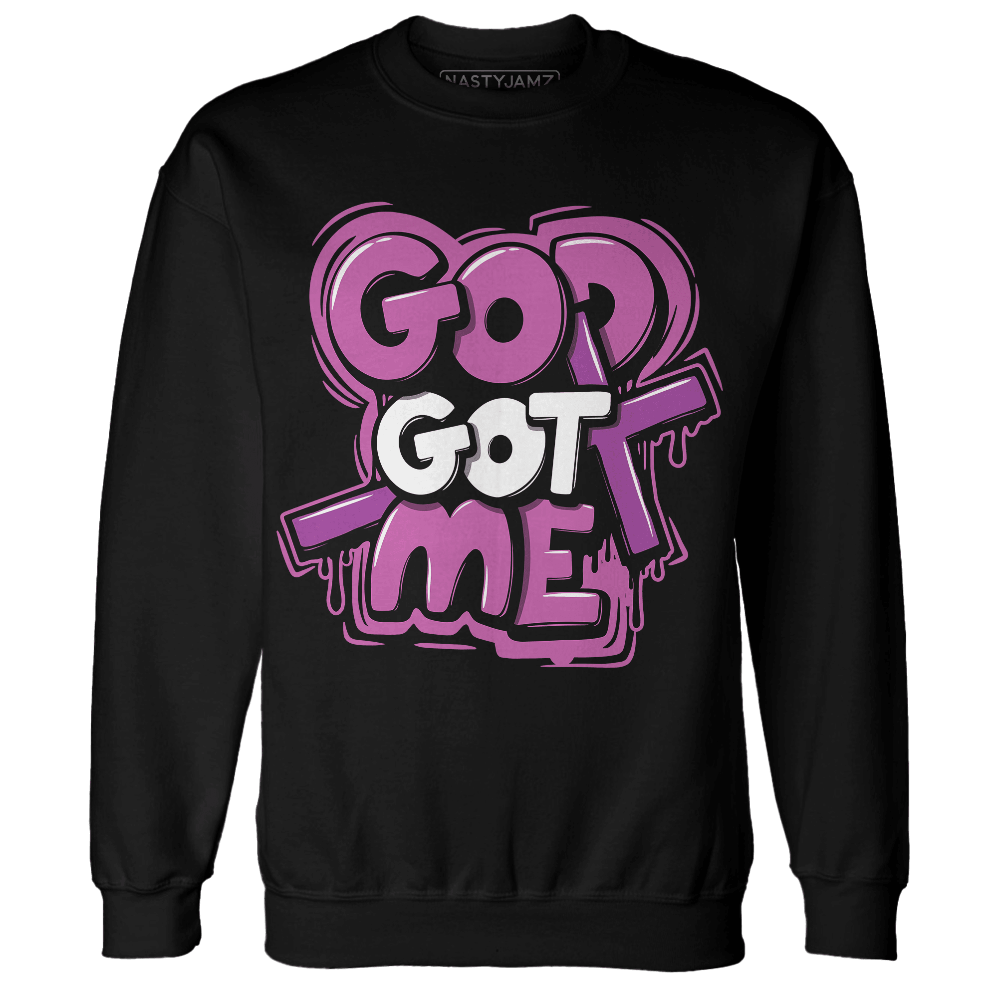 GS Hyper Violet 4s Sweatshirt Match God Got Me - NastyJamz