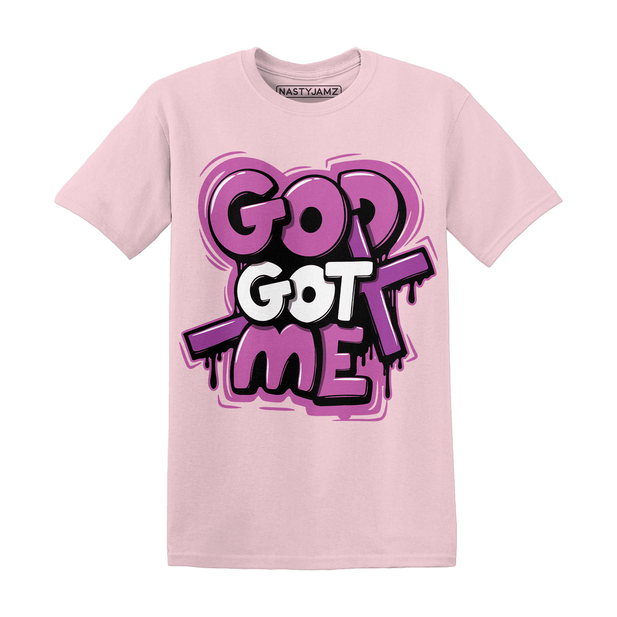 GS Hyper Violet 4s T Shirt God Got Me - NastyJamz