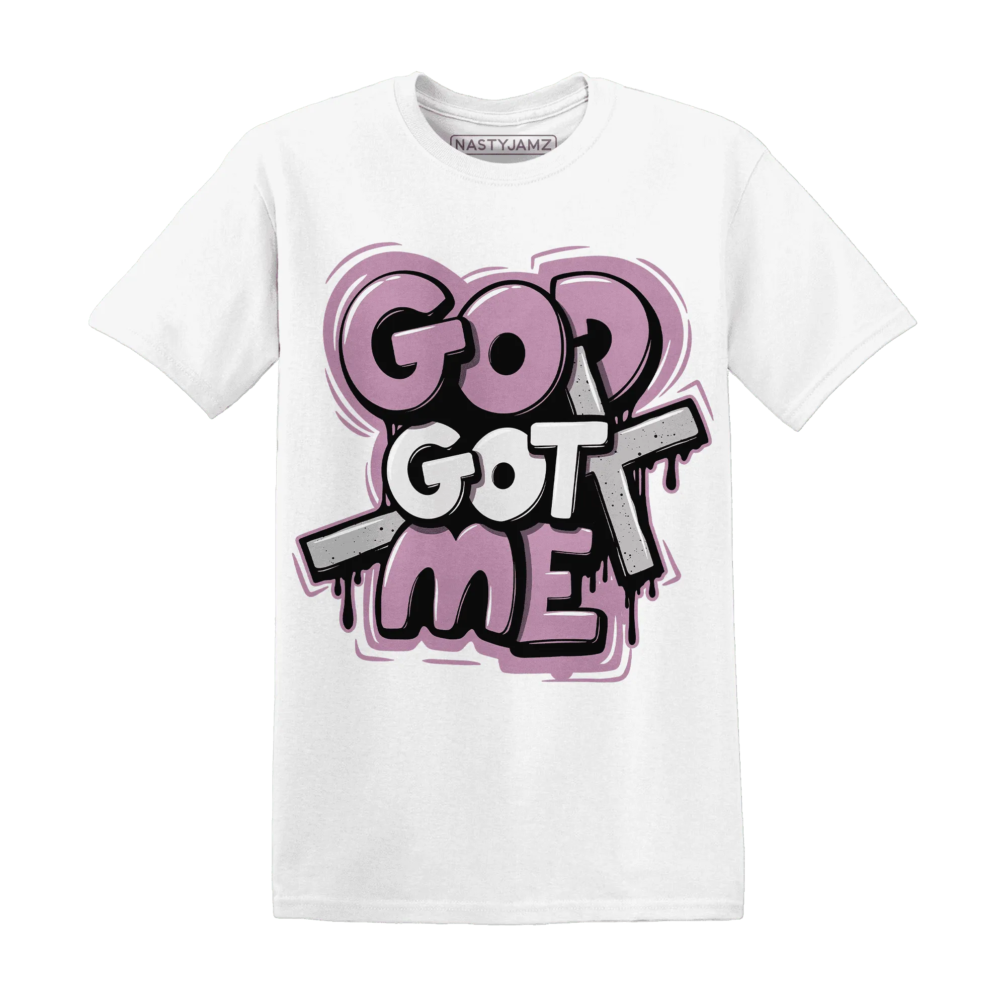 Orchid-Neutral-Grey-Black-White-4s-T-Shirt-Match-God-Got-Me