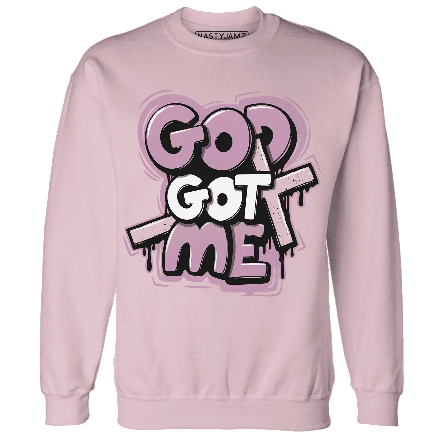 Orchid-Neutral-Grey-Black-White-4s-Sweatshirt-Match-God-Got-Me