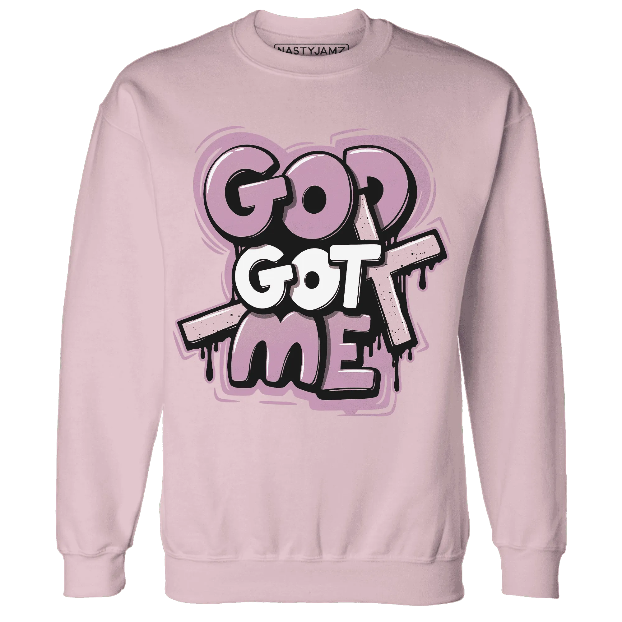 Orchid-Neutral-Grey-Black-White-4s-Sweatshirt-Match-God-Got-Me