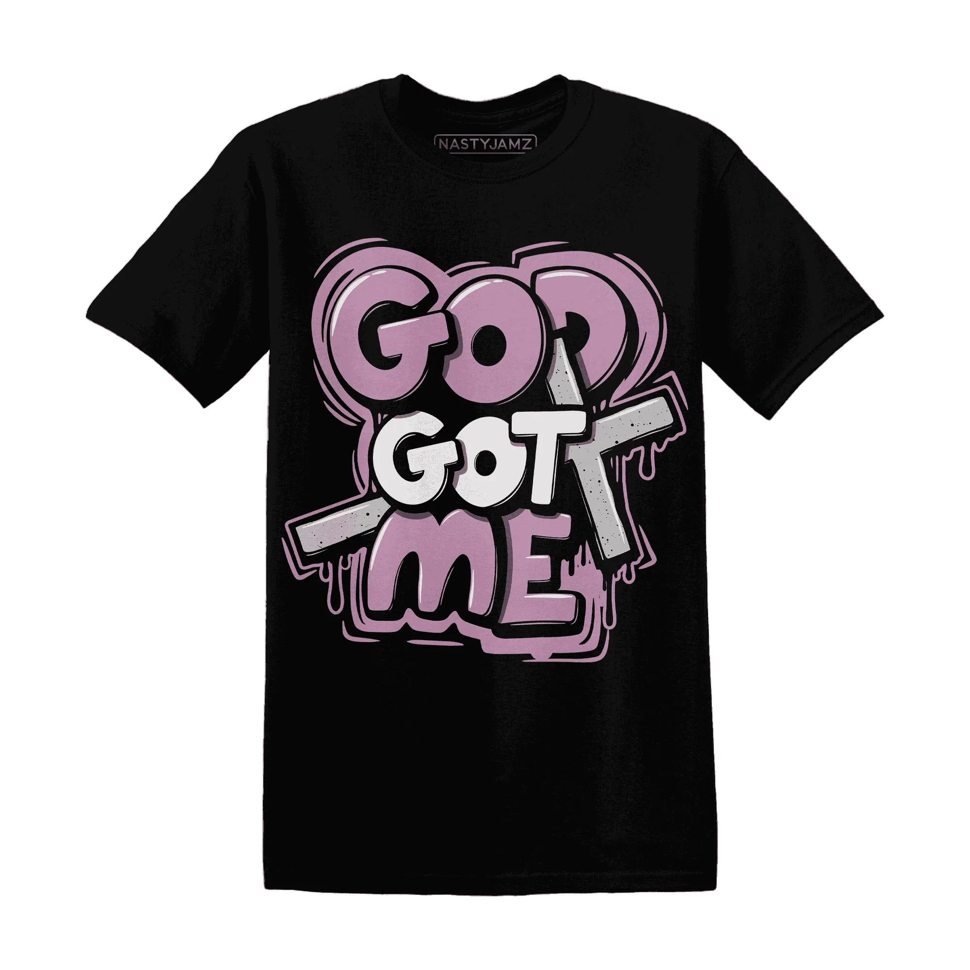 Orchid-Neutral-Grey-Black-White-4s-T-Shirt-Match-God-Got-Me