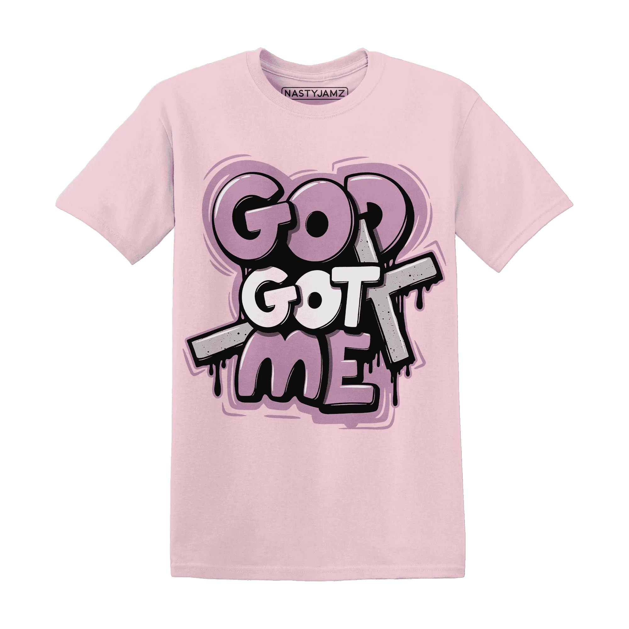 Orchid-Neutral-Grey-Black-White-4s-T-Shirt-Match-God-Got-Me