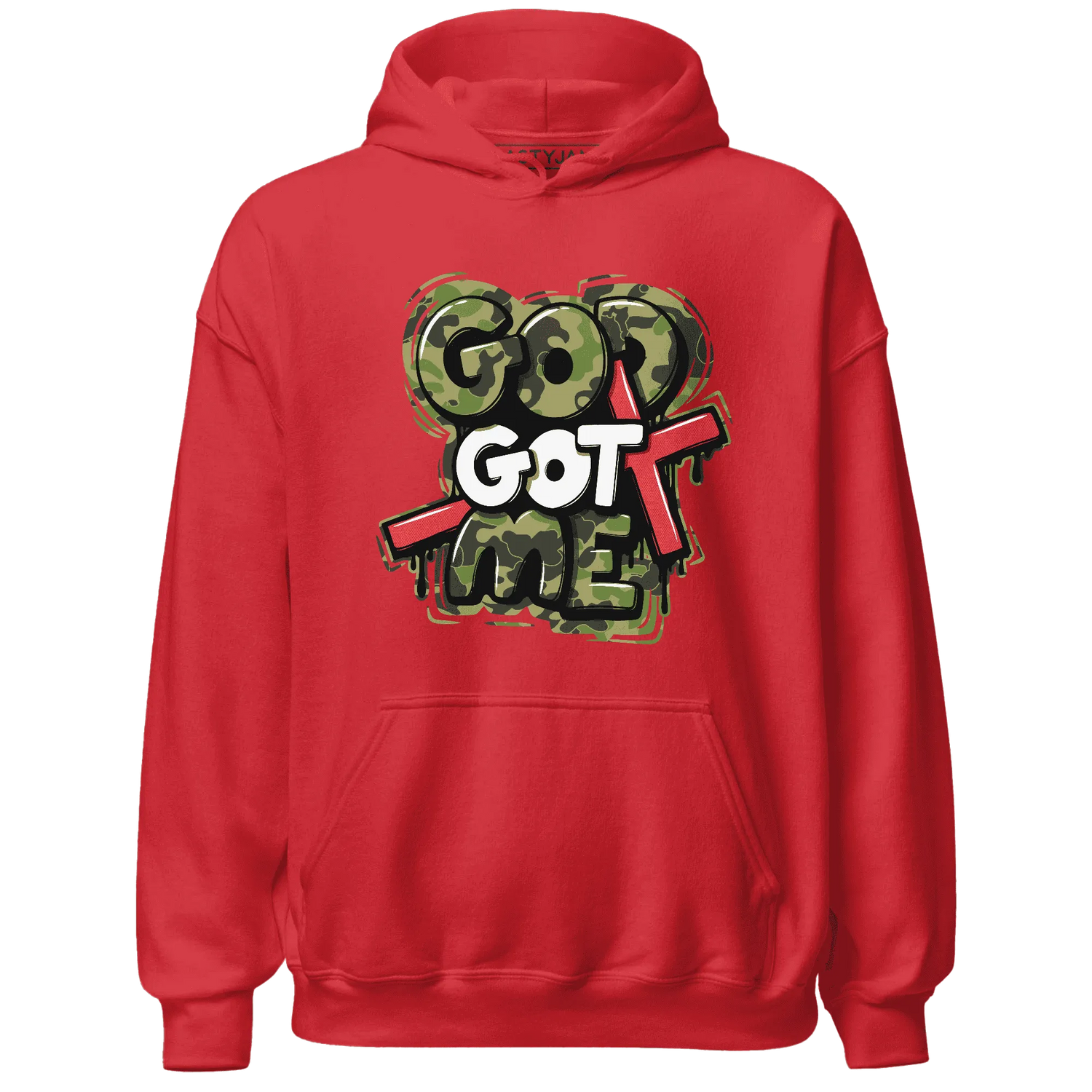 AM-90-Dark-Sage-Solar-Red-Hoodie-Match-God-Got-Me
