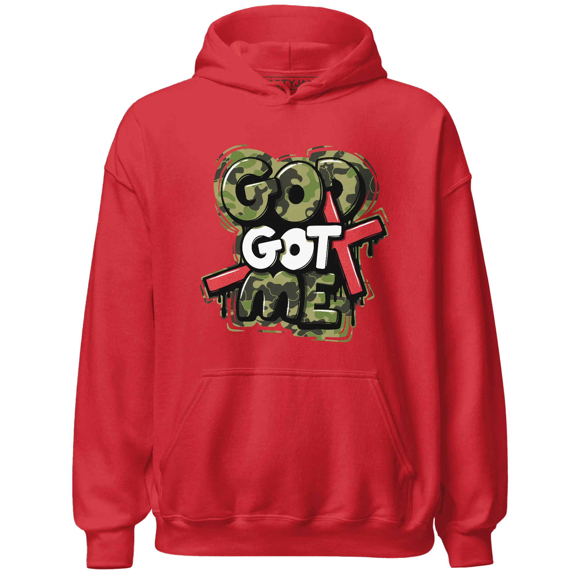 AM-90-Dark-Sage-Solar-Red-Hoodie-Match-God-Got-Me