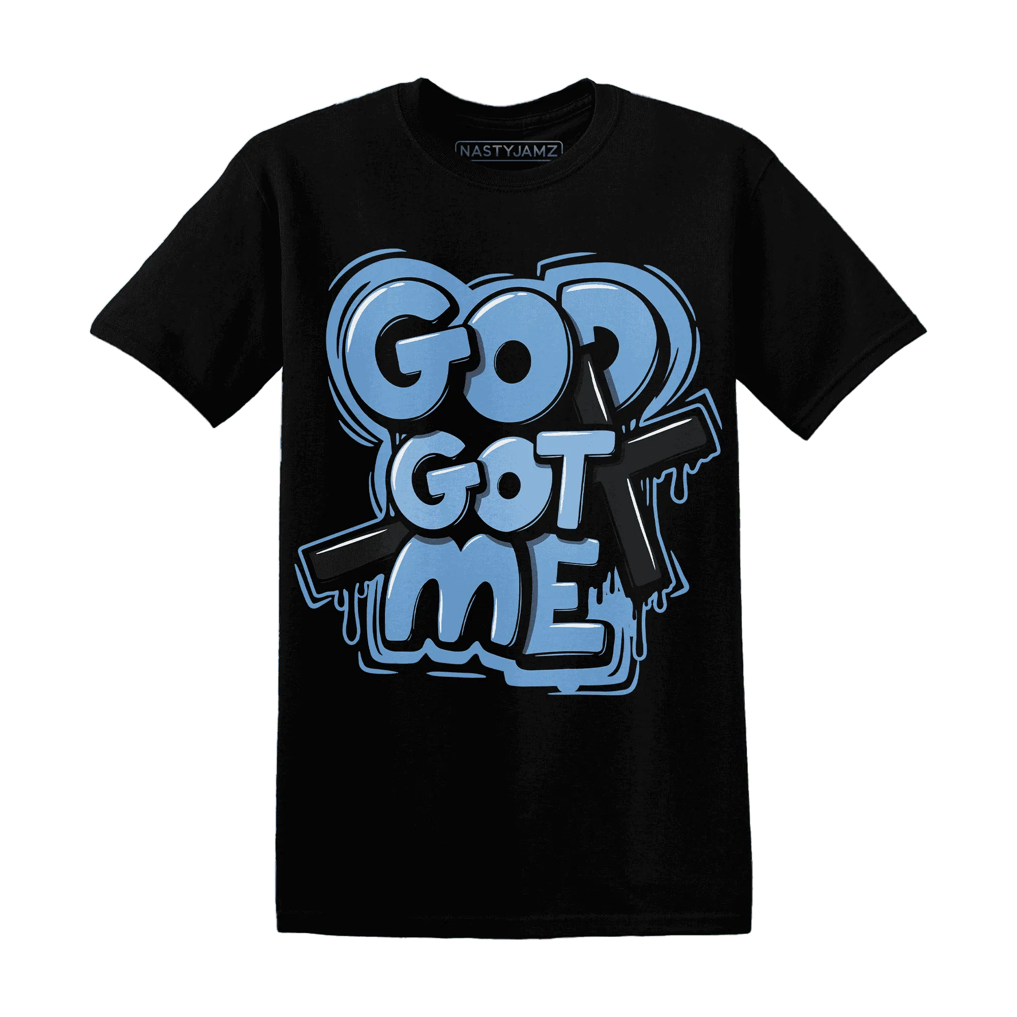 AM-Plus-Black-Univercitii-Blue-NastyJamz-T-Shirt-Match-God-Got-Me