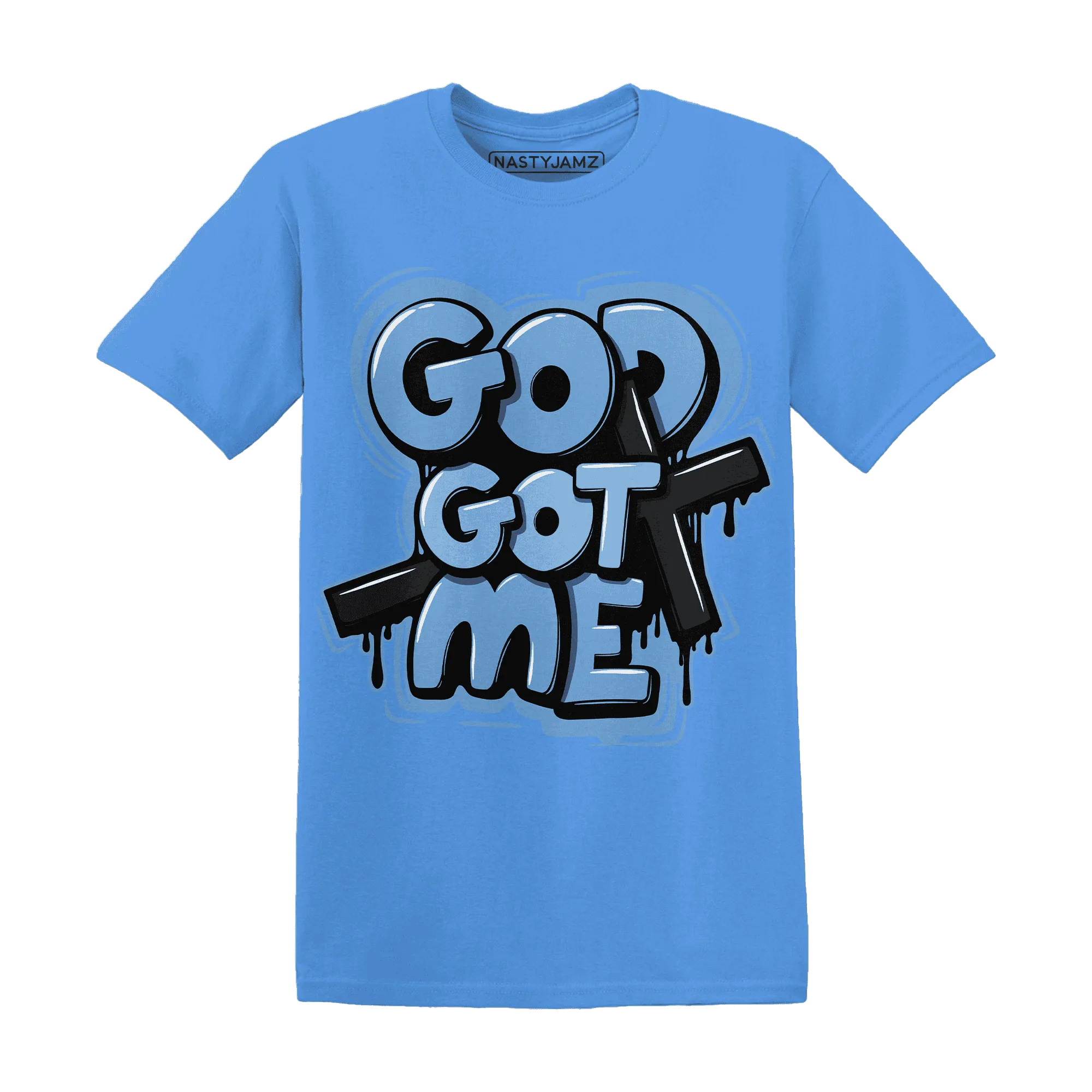 AM-Plus-Black-Univercitii-Blue-NastyJamz-T-Shirt-Match-God-Got-Me