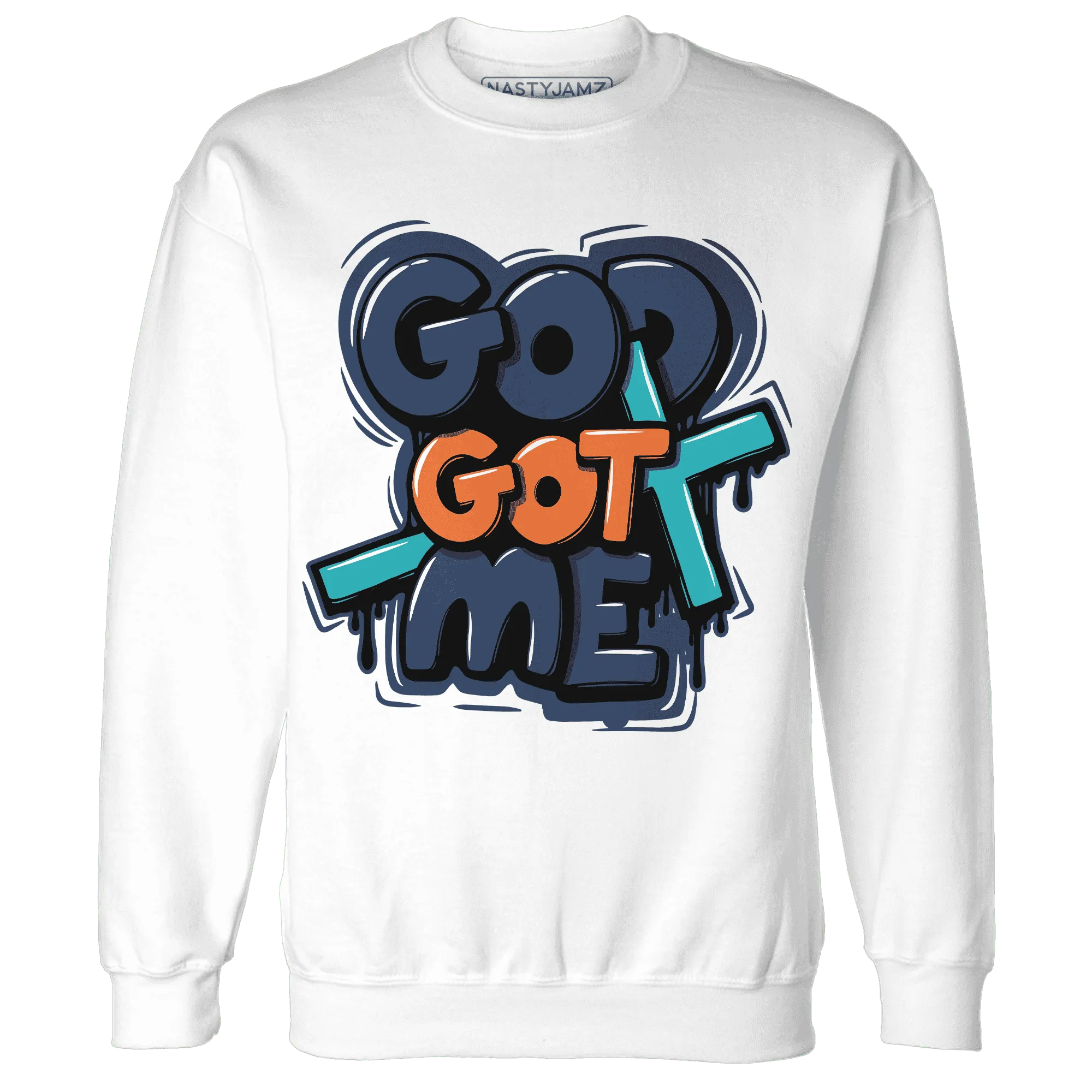 AM-Plus-Drift-Midnight-Navy-Total-Orange-Dusty-Cactus-NastyJamz-Sweatshirt-Match-God-Got-Me