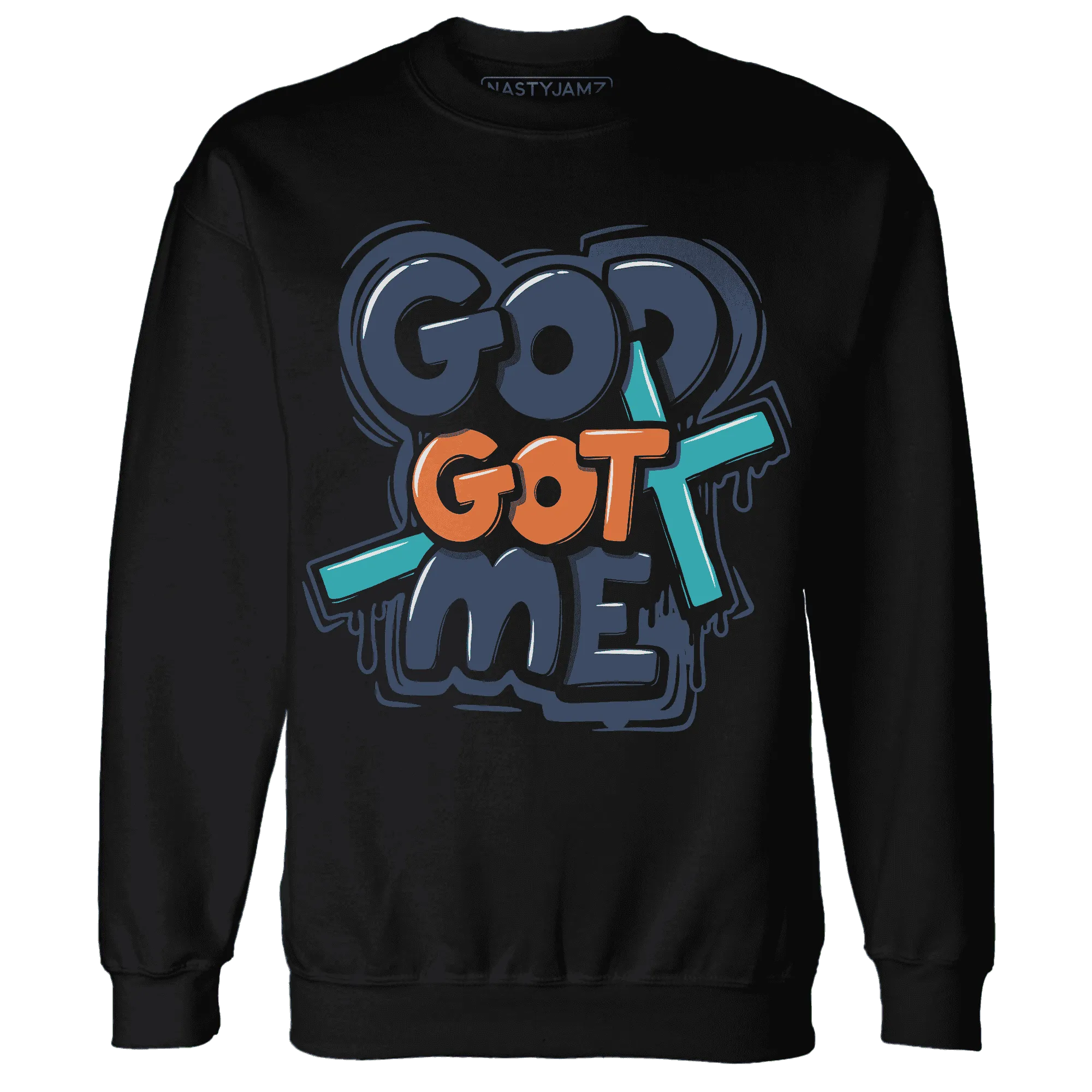 AM-Plus-Drift-Midnight-Navy-Total-Orange-Dusty-Cactus-NastyJamz-Sweatshirt-Match-God-Got-Me