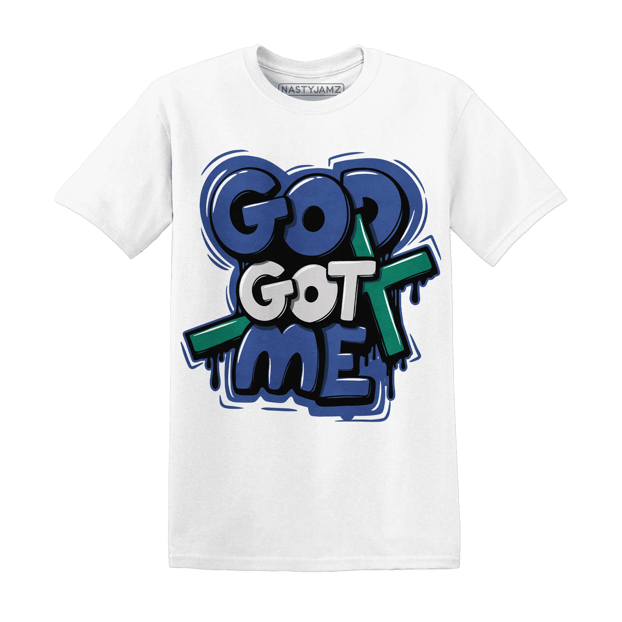Dunk-Hyper-Royal-Malachite-T-Shirt-Match-God-Got-Me