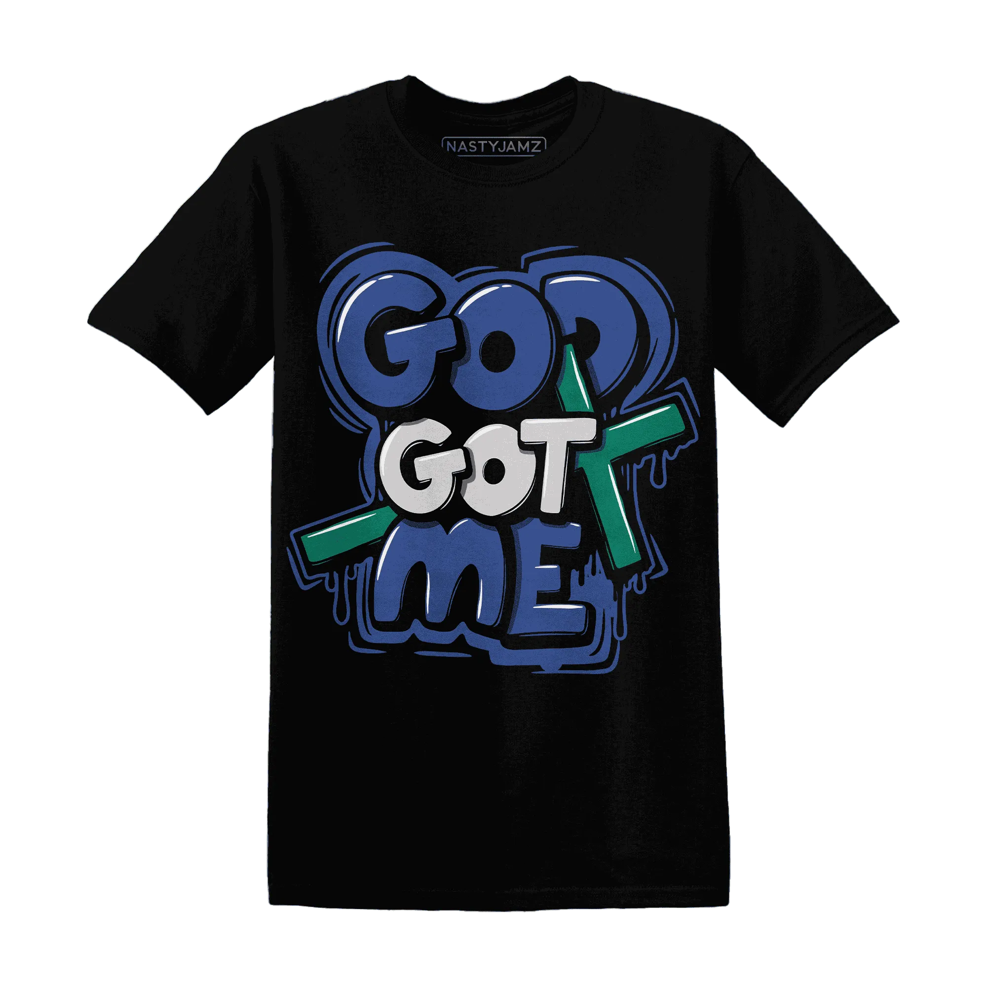 Dunk-Hyper-Royal-Malachite-T-Shirt-Match-God-Got-Me