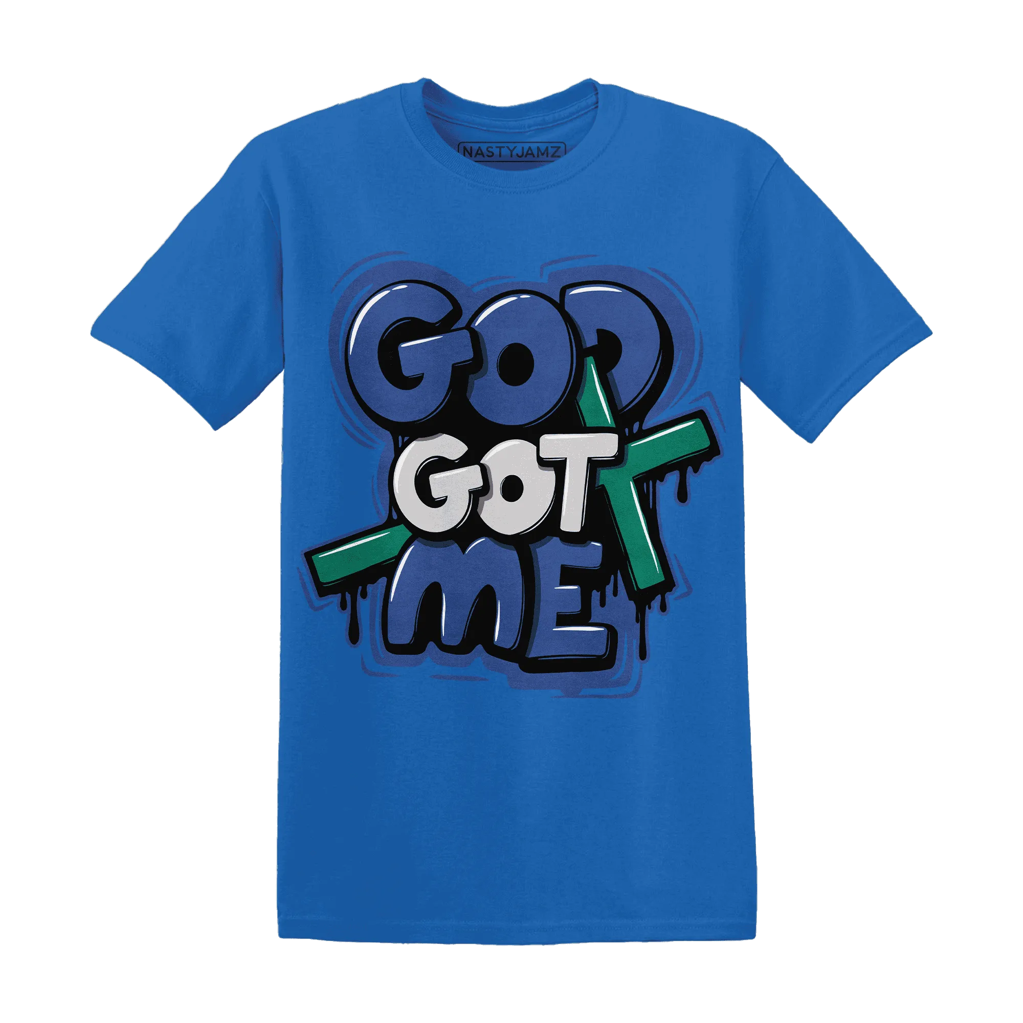 Dunk-Hyper-Royal-Malachite-T-Shirt-Match-God-Got-Me