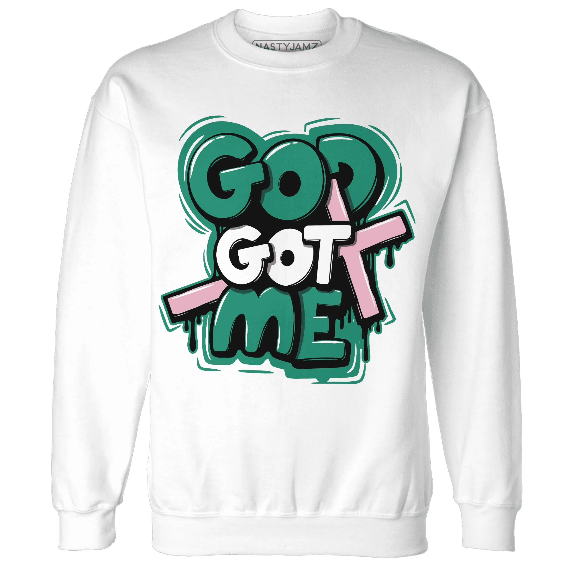 Dunk-Pink-Malachite-Medium-Soft-Low-Sail-NastyJamz-Sweatshirt-Match-God-Got-Me