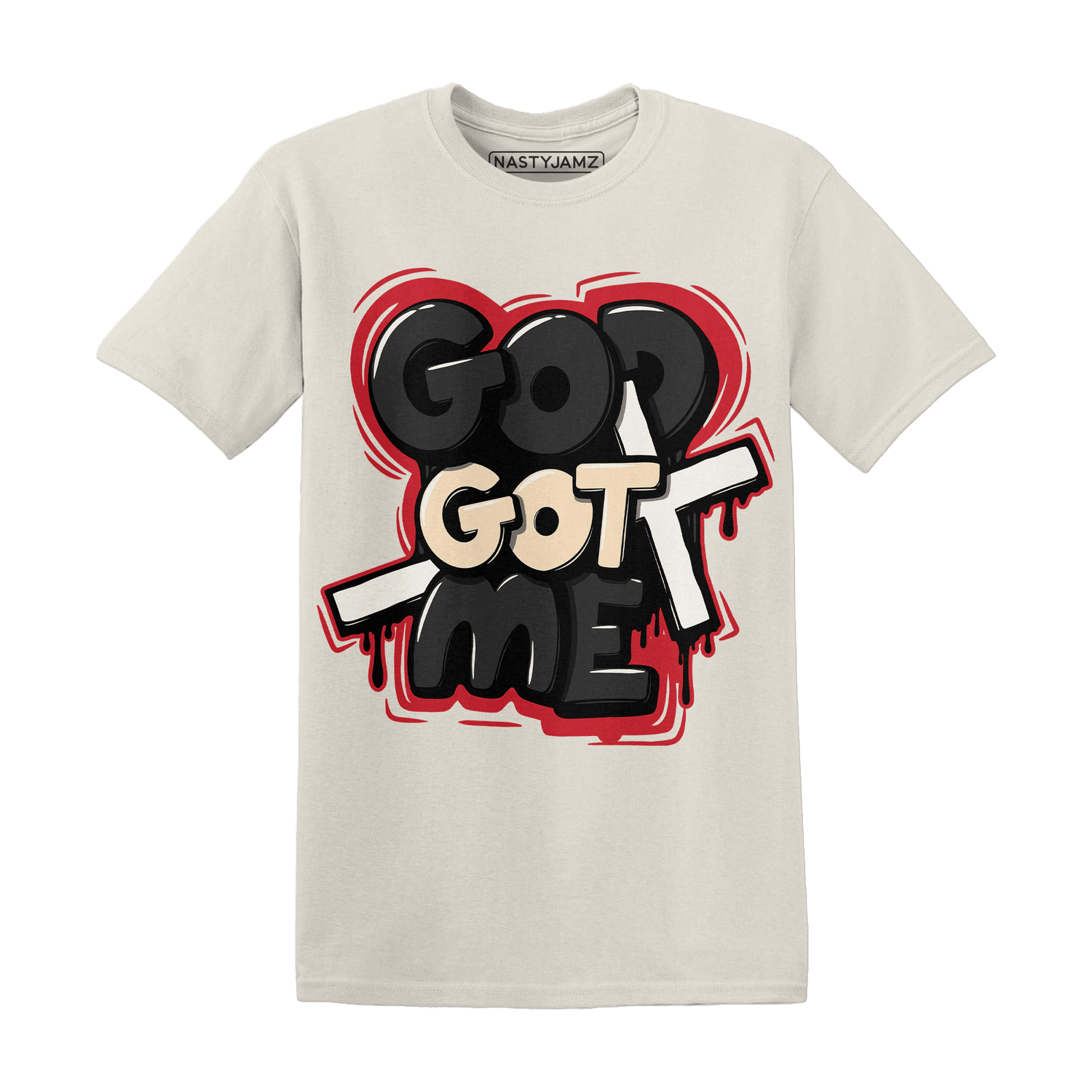 Jumman Jack University Red T Shirt God Got Me - NastyJamz