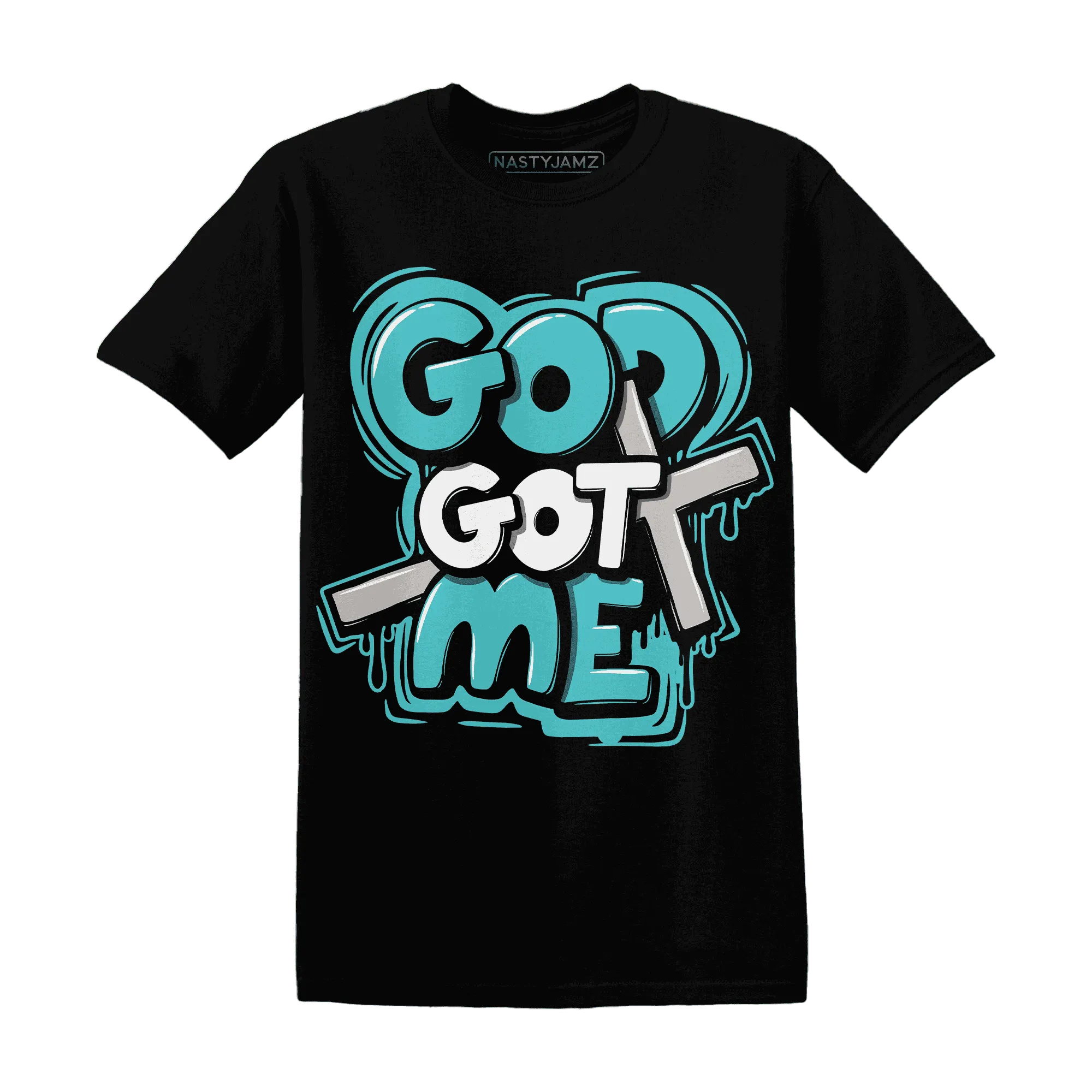 NBL-Cyan-Burst-9060-NastyJamz-T-Shirt-Match-God-Got-Me