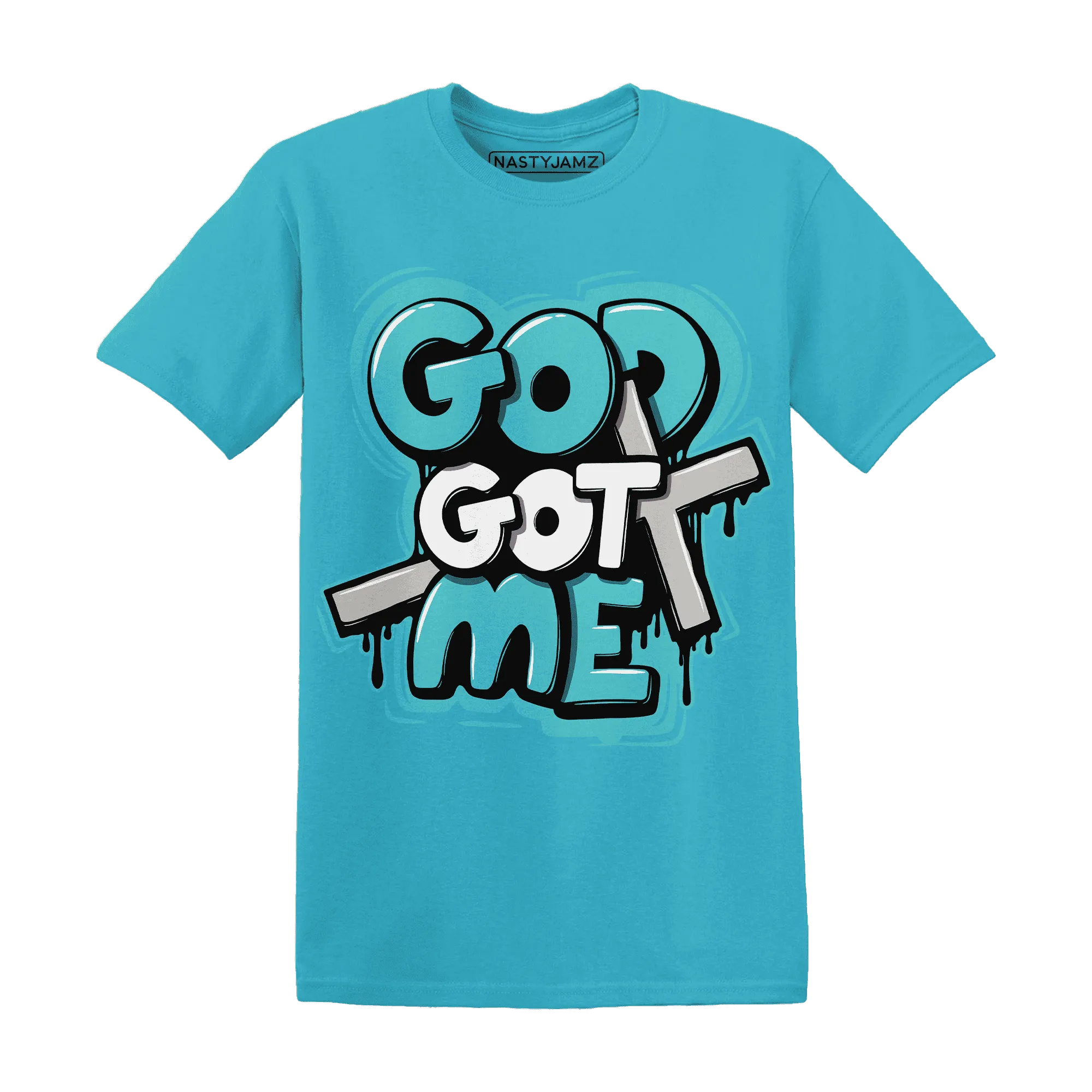 NBL-Cyan-Burst-9060-NastyJamz-T-Shirt-Match-God-Got-Me