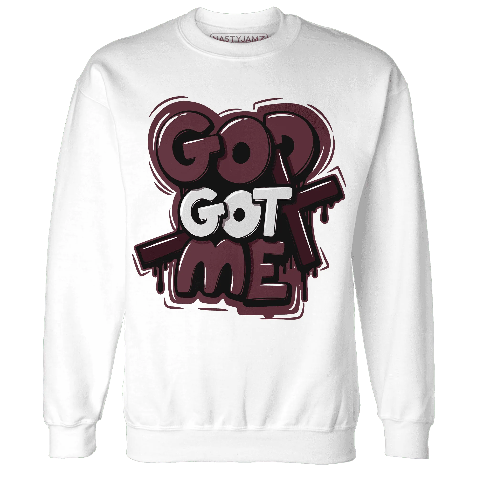 VaporMax-Night-Maron-Burgundy-NastyJamz-Sweatshirt-Match-God-Got-Me