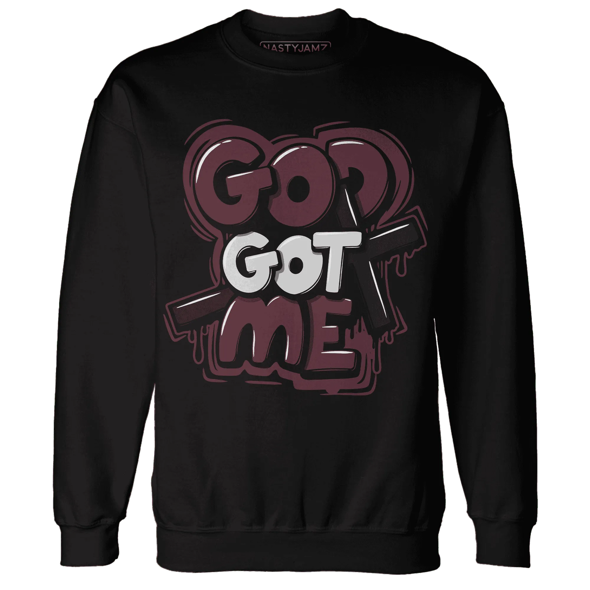 VaporMax-Night-Maron-Burgundy-NastyJamz-Sweatshirt-Match-God-Got-Me