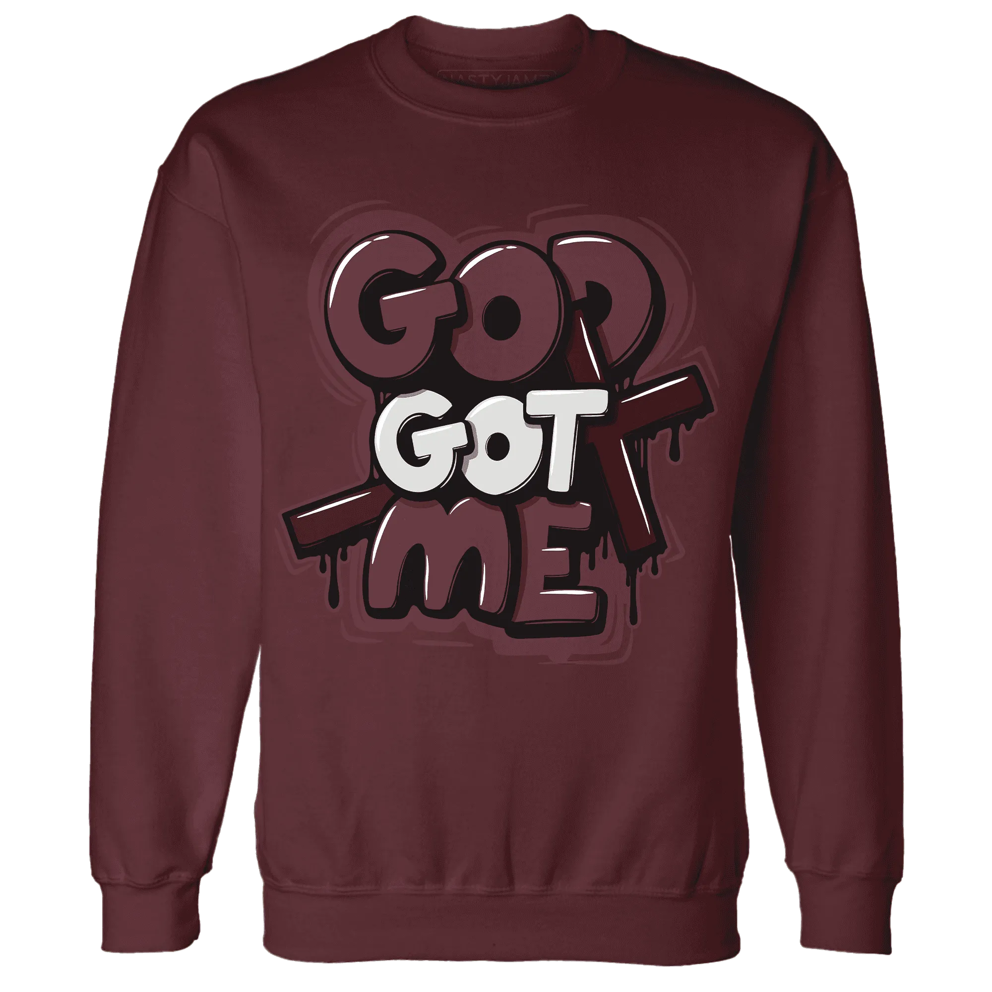VaporMax-Night-Maron-Burgundy-NastyJamz-Sweatshirt-Match-God-Got-Me