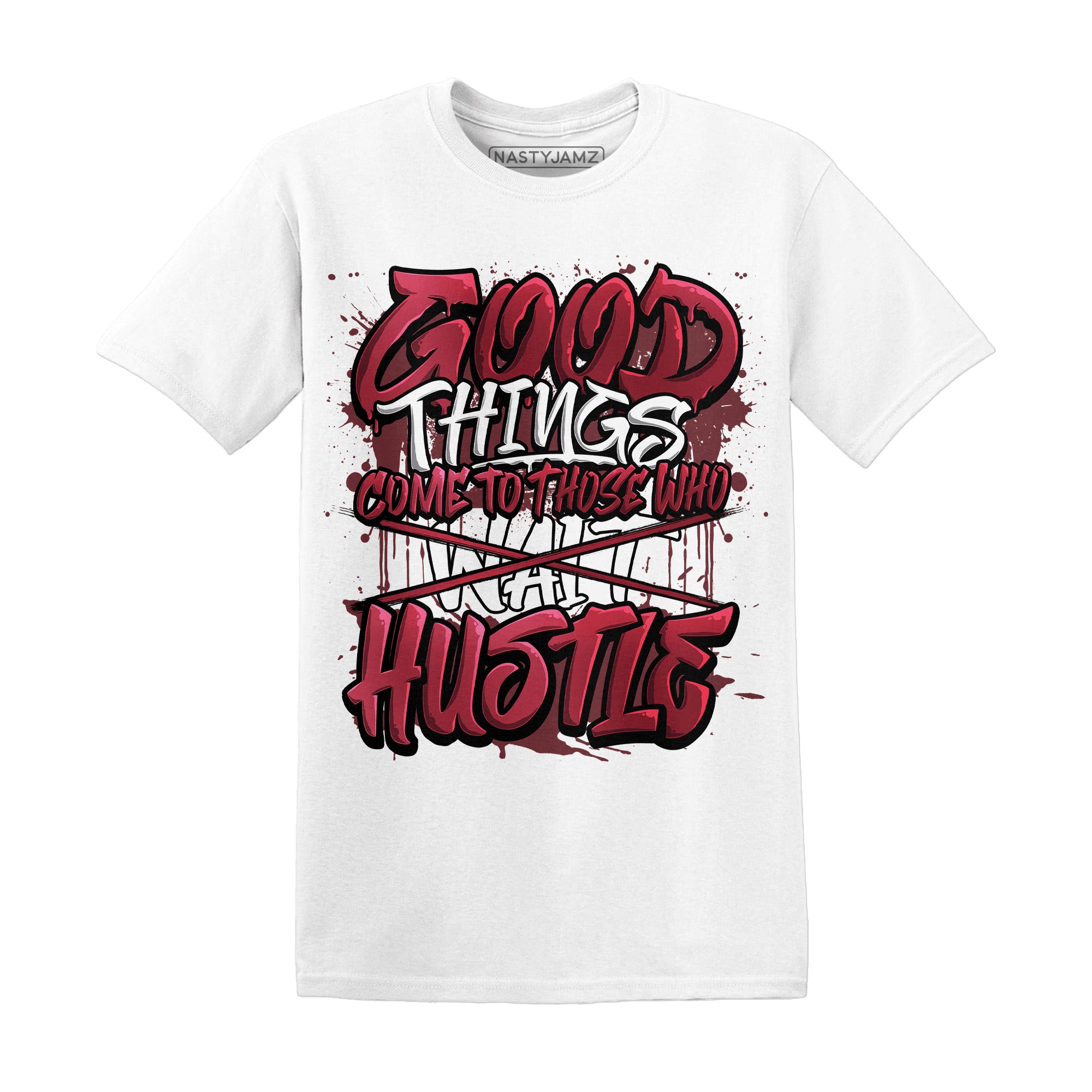 High 85 Metallic Burgundy 1s T Shirt Match Good Things - NastyJamz