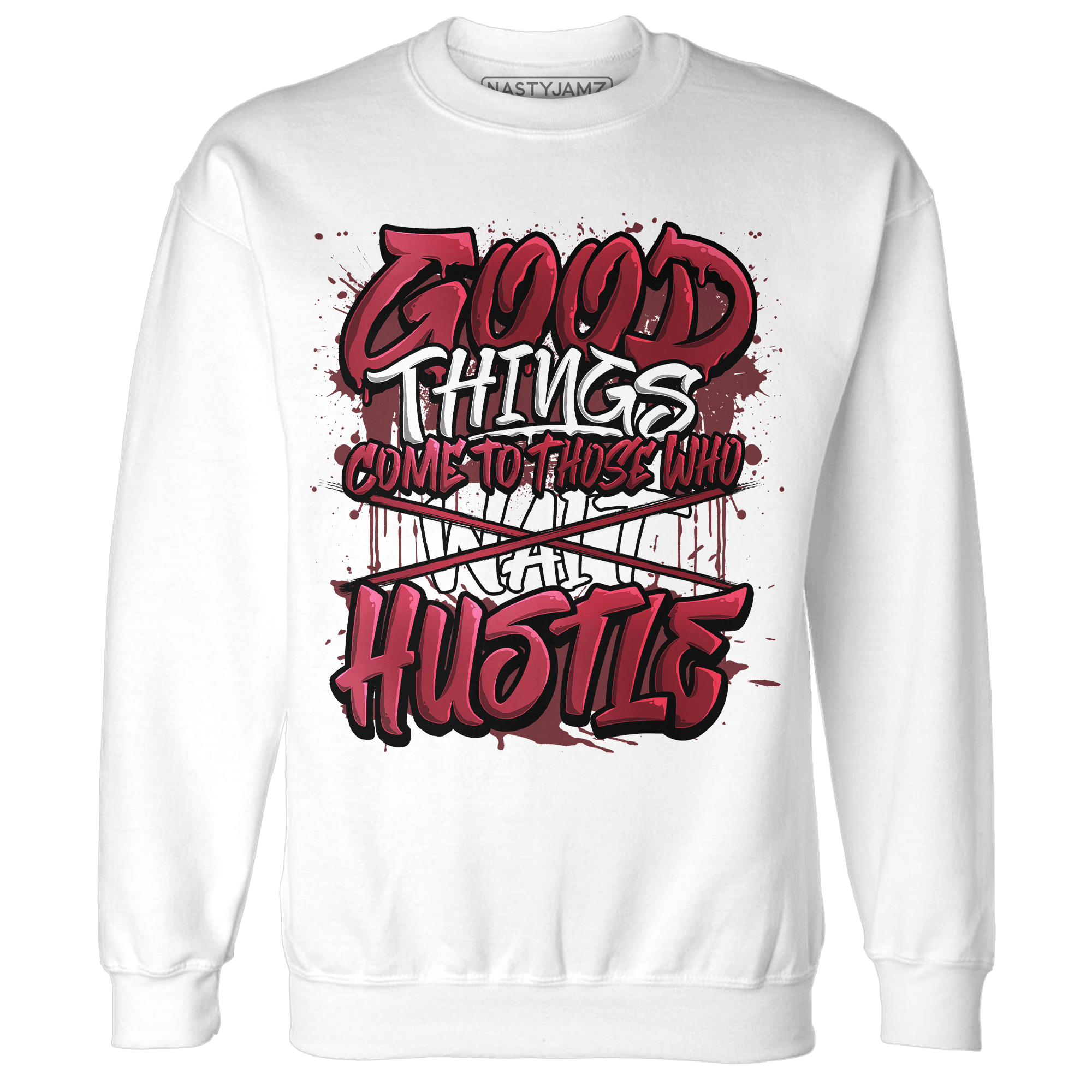 High 85 Metallic Burgundy 1s Sweatshirt Match Good Things - NastyJamz